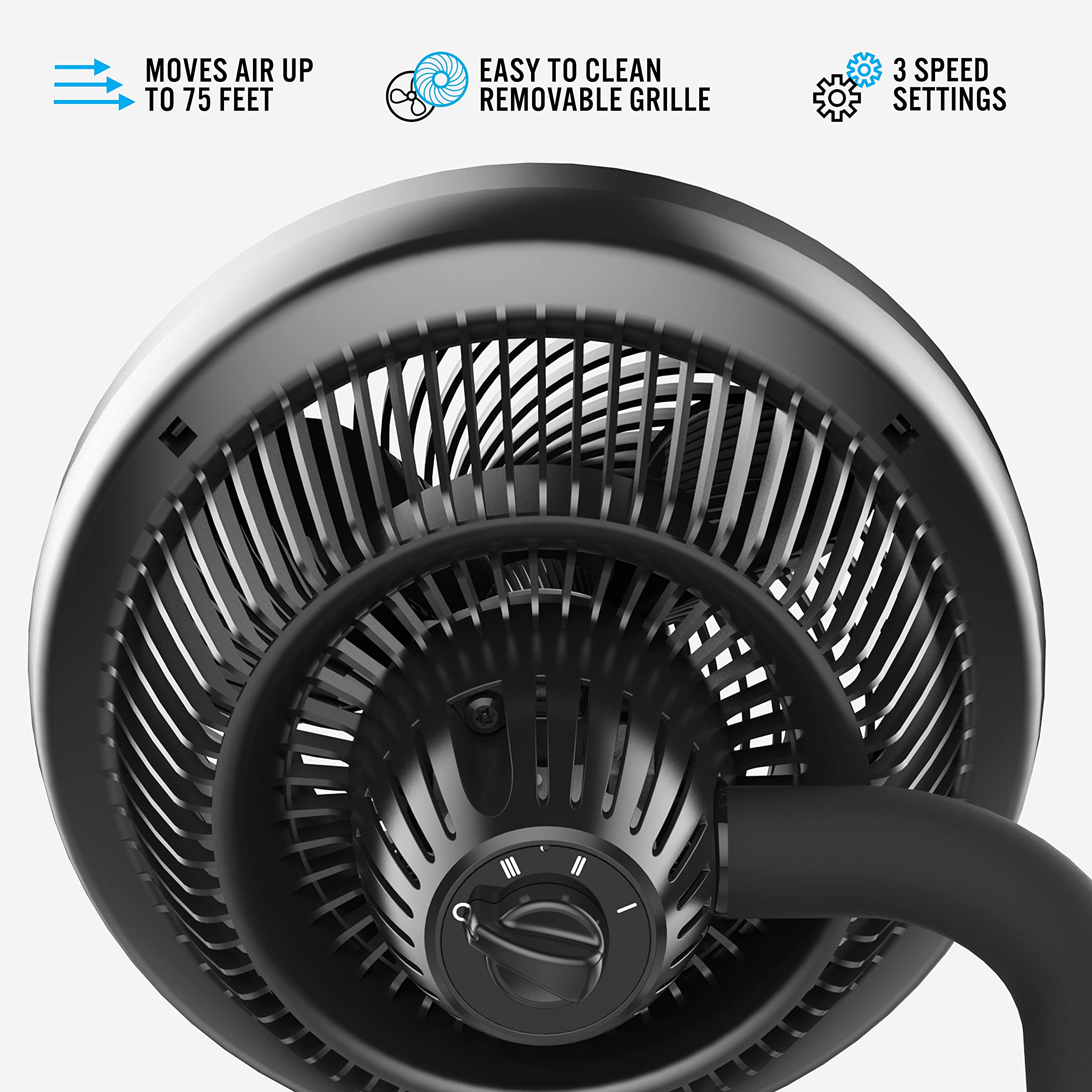 Vornado 623 Mid Size Whole Room Air Circulator Fan, Black
