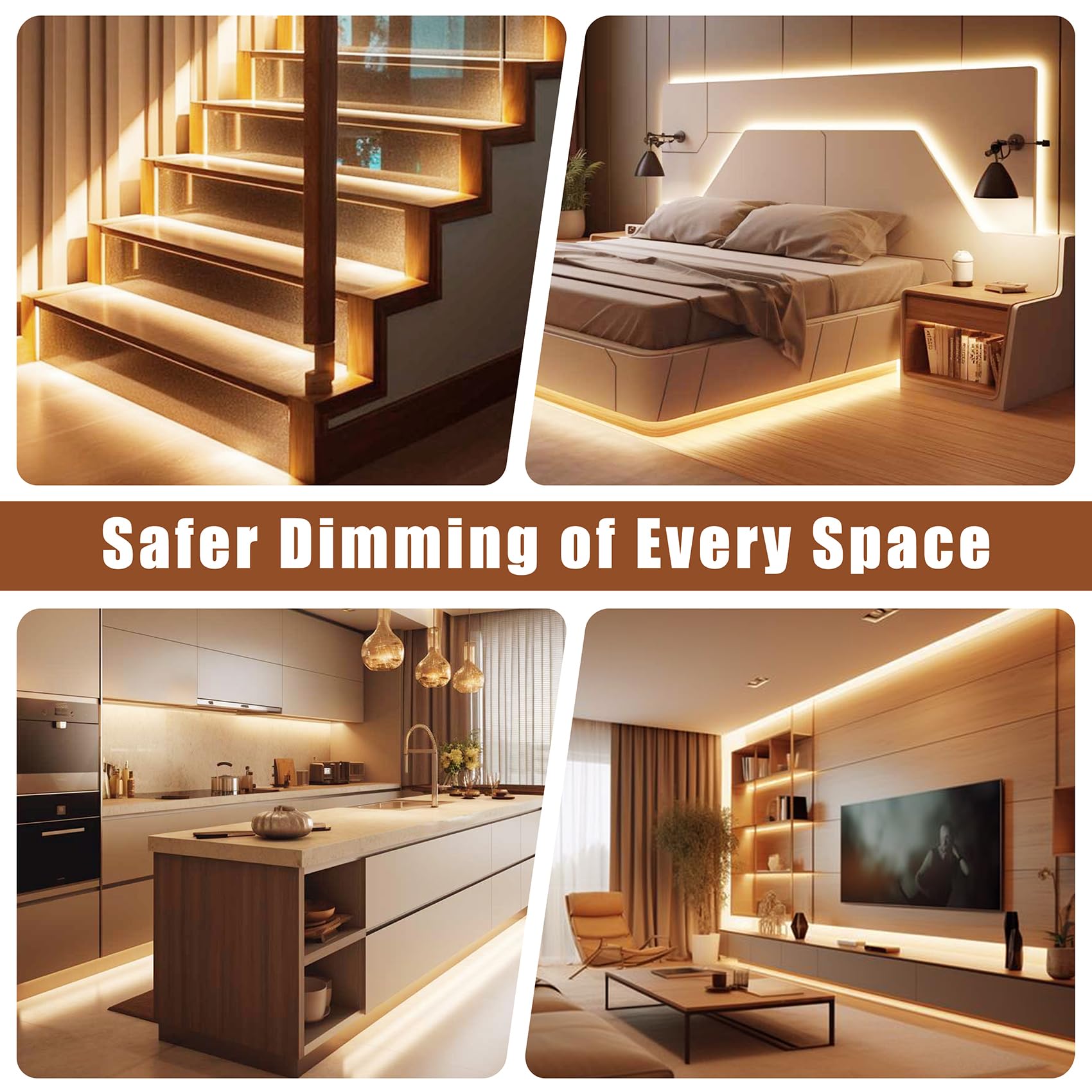 288W Dimmable Led Driver 24V With Junction Box,Triac Elv/Mlv Led Transformer Compatible With Lutron&Leviton Switches,Dimmable Le