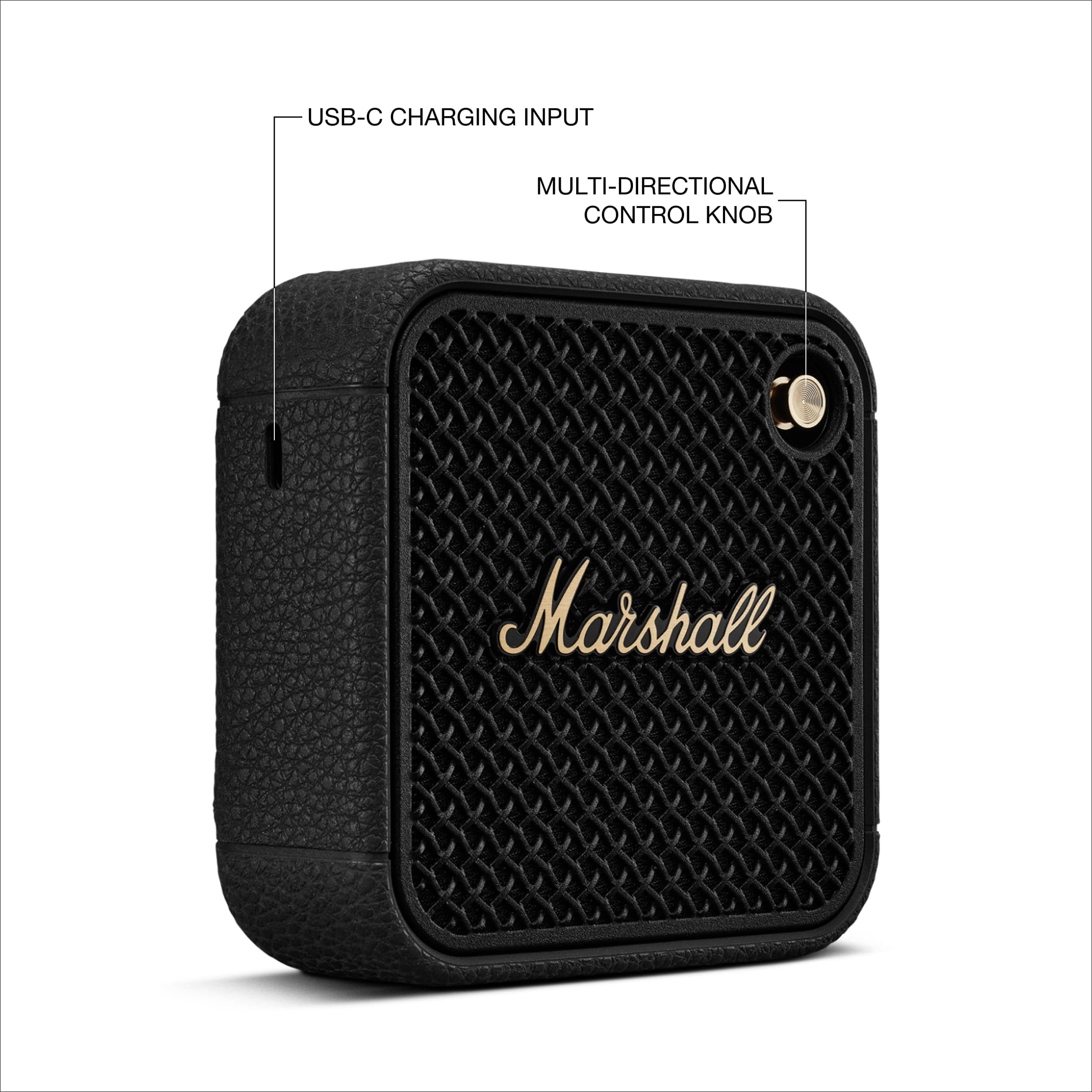 Marshall Willen Ii Bluetooth Portable Speaker - Black & Brass