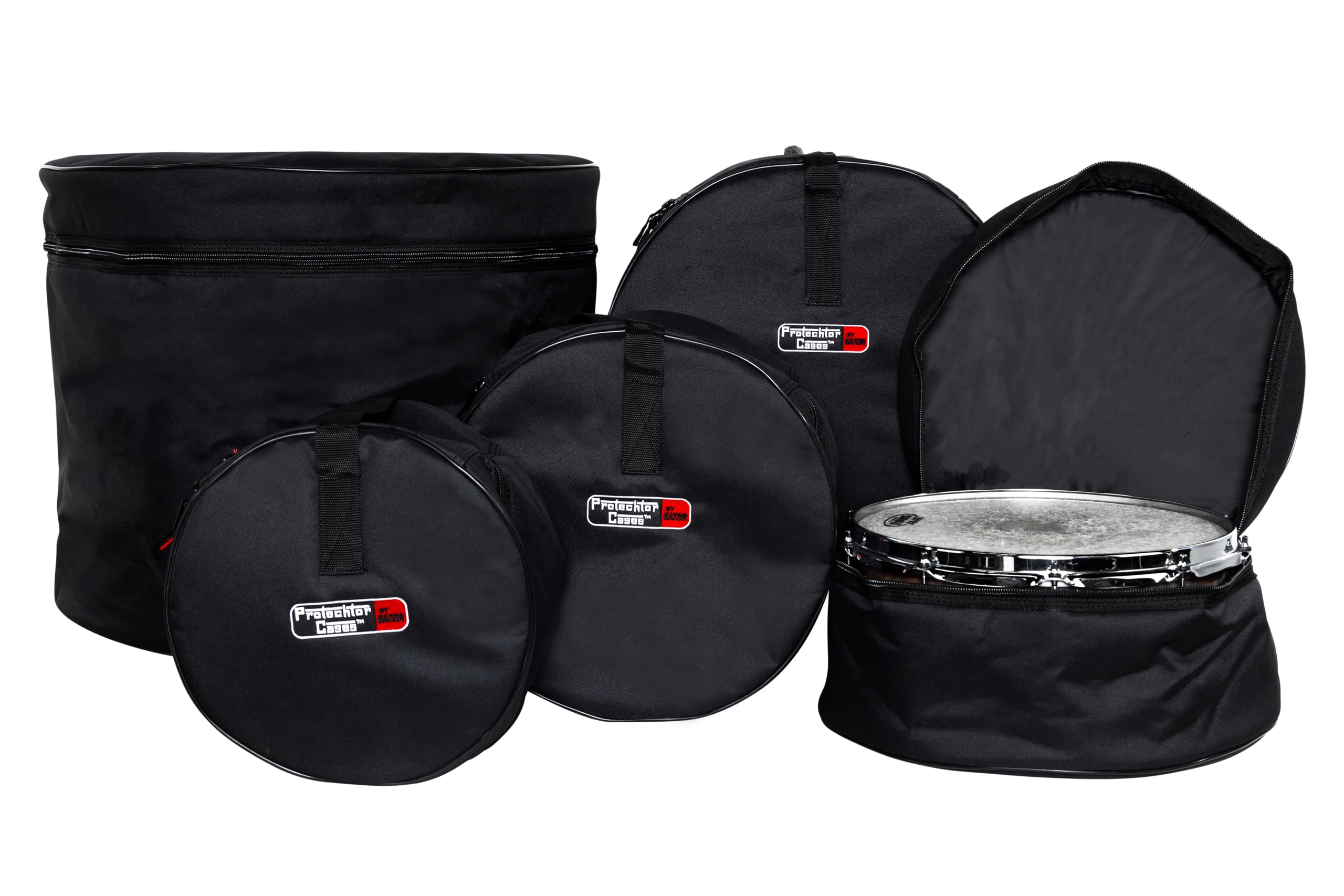 Gator Cases Jazz Fusion Drum Set Bags: 20''X16'', 12''X8'', 10''X7'', 14''X14'', 5.5''X14''; (Gp Jazzfs 100)
