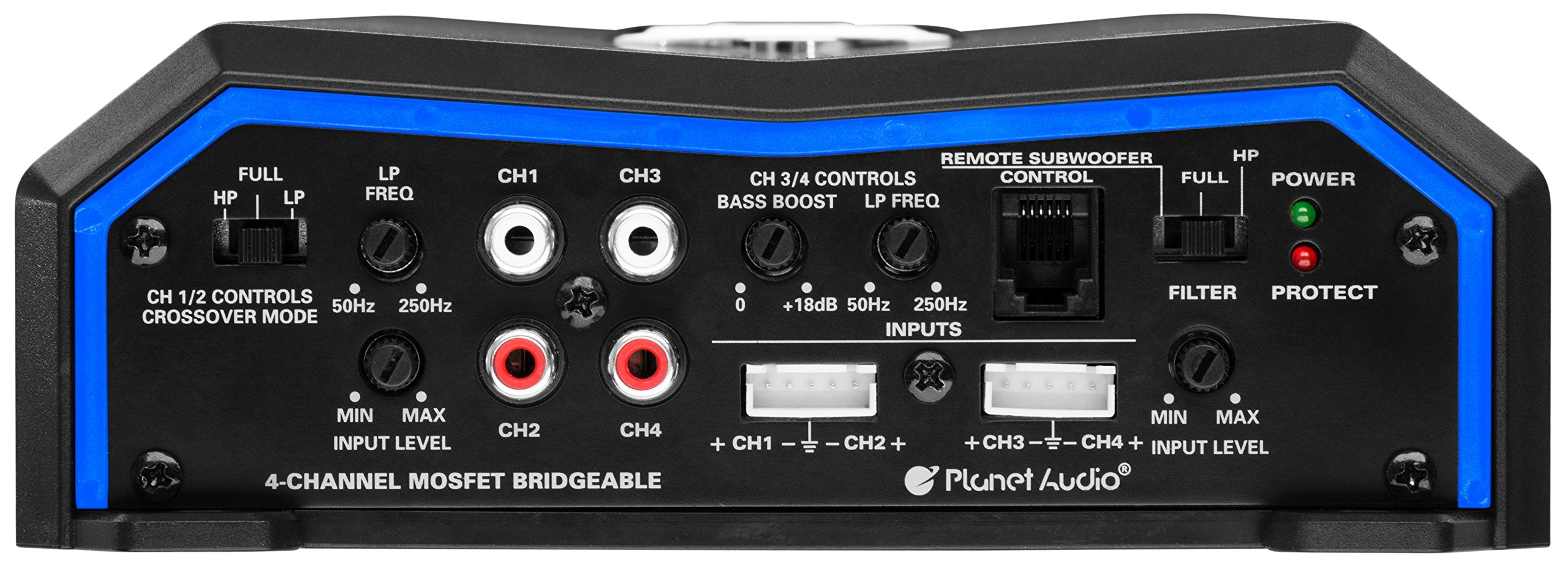 Planet Audio PL2400.4 4 Channel Car Amplifier Class A/B 2400W Max Power