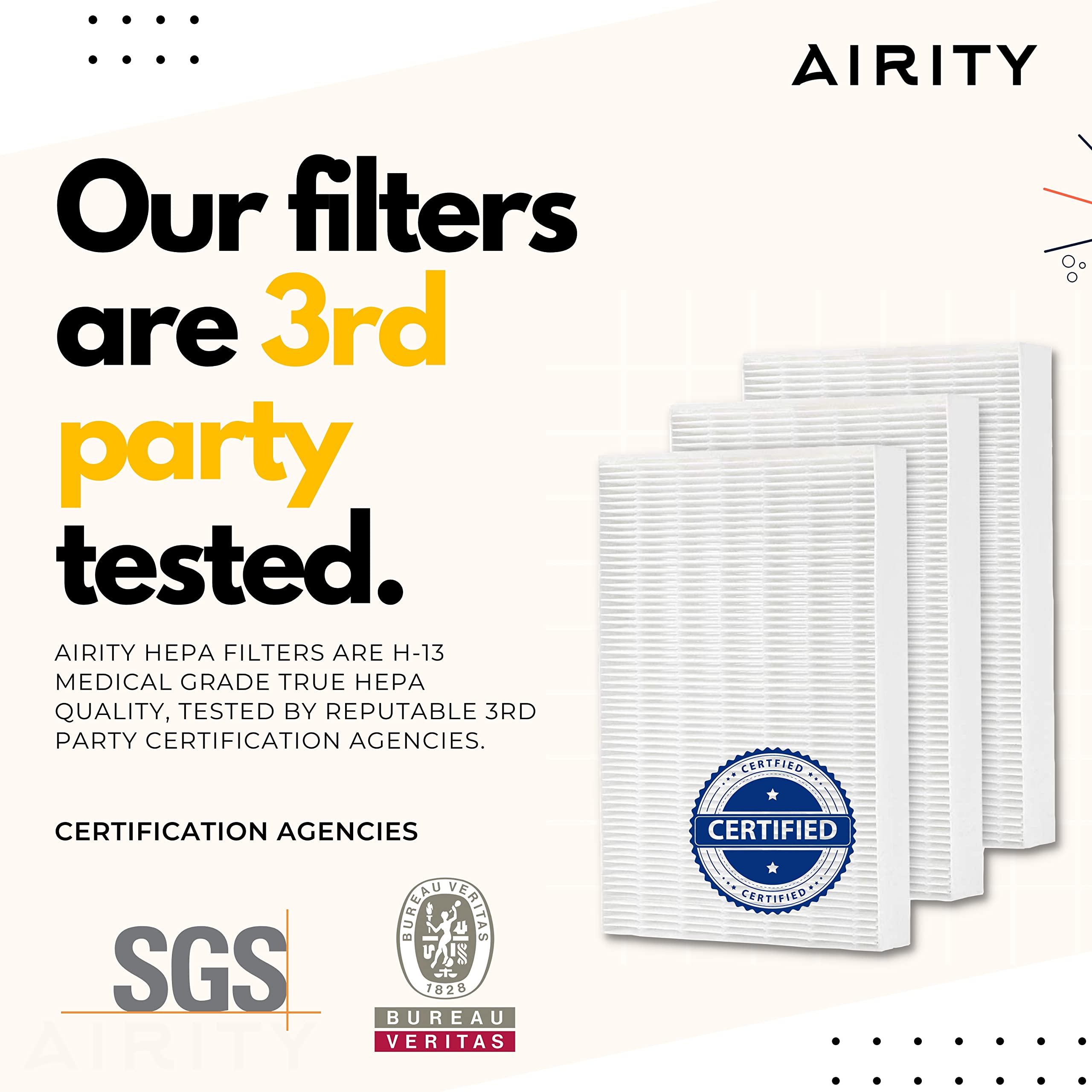 Airity Hpa300 Hepa Filter Replacement Compatible With Honeywell Hpa300 Replacement Filters  Honeywell Air Purifier Filter Replac