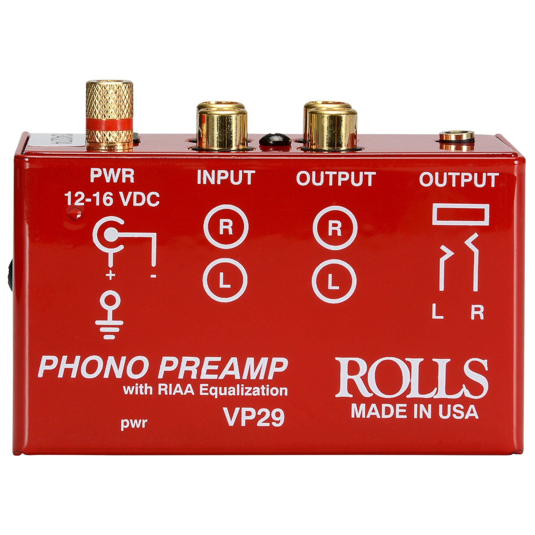 rolls Phono Preamp, Red (VP29)