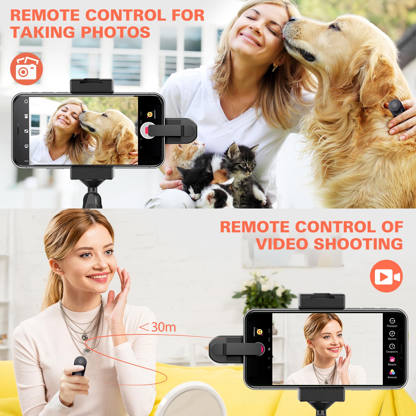 Oresoc Rf Remote Control Page Turner For Kindle Paperwhite Oasis Scribe Kobo,Kindle Accessories For Ereaders Iphone Ipad Android