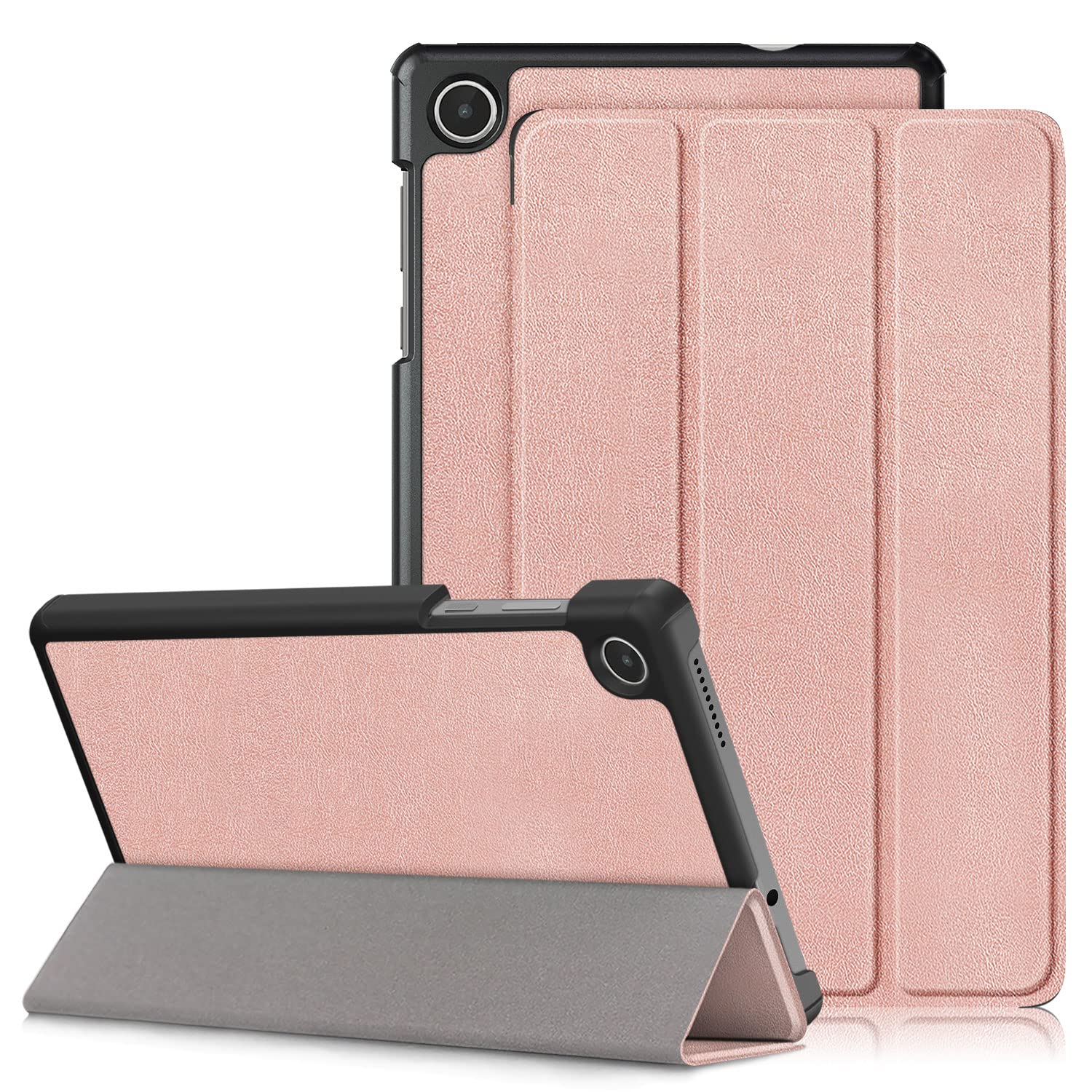 Dingguagua For Lenovo Tab M8 Gen 4 Case 2023,Lightweight Slim Shell Stand Cover For Lenovo Tab M8 4Th Gen Tablet Tb300Fu,Rose Go