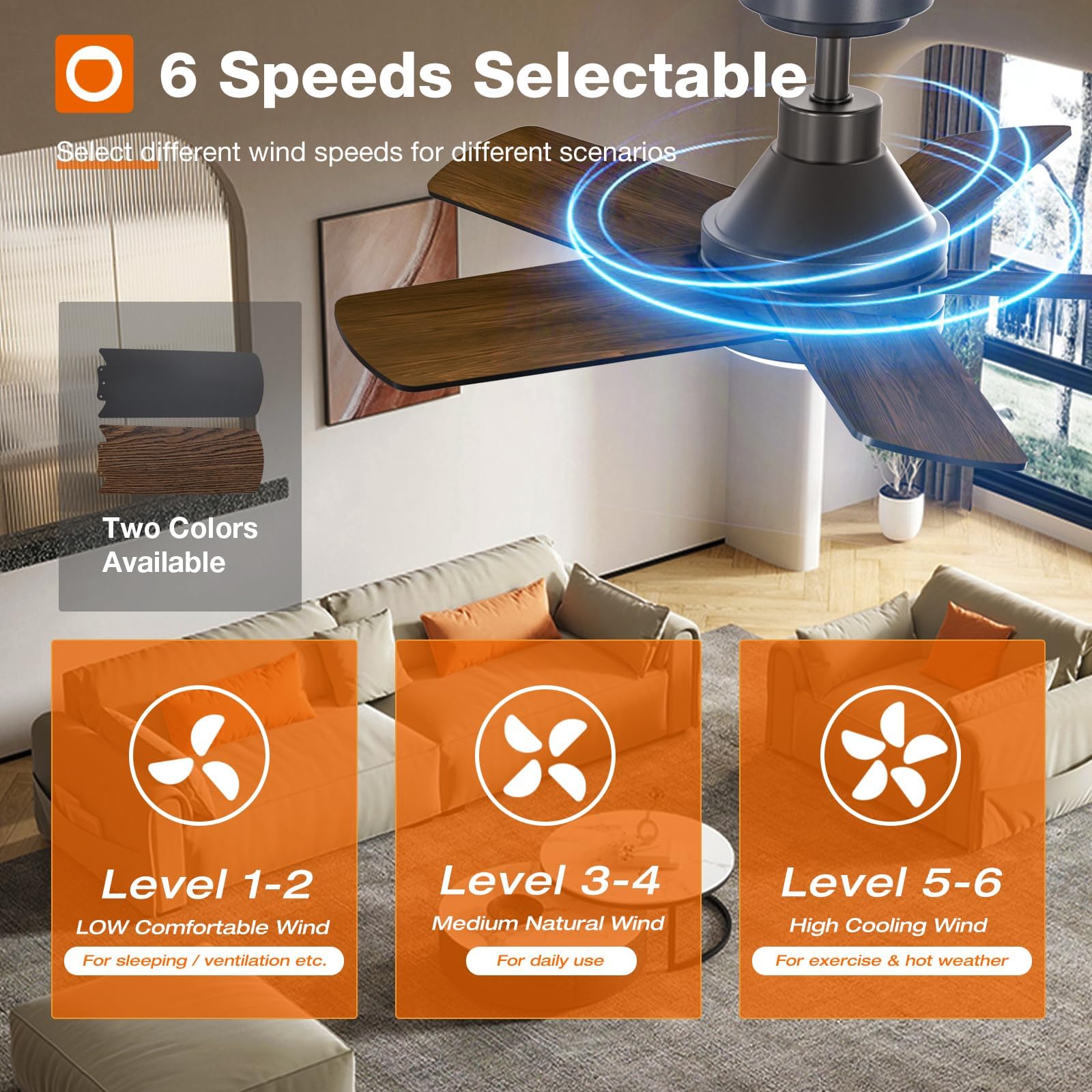 Addlon Ceiling Fans With Lights, 32 Inch Black Ceiling Fan With Light And Remote Control, Reversible, 3Cct, Dimmable, Noiseless,