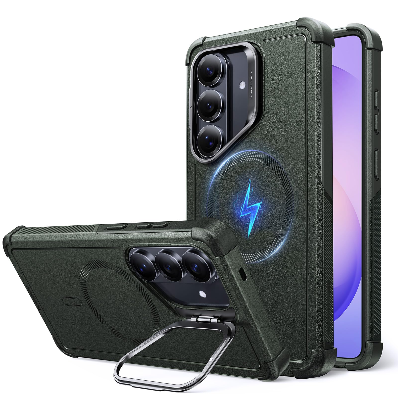 ESR for Samsung Galaxy S26 Ultra Phone Case with Stash Stand, 7X Military-Grade Drop Protection, Shock-Absorbing Rugged Cover, C