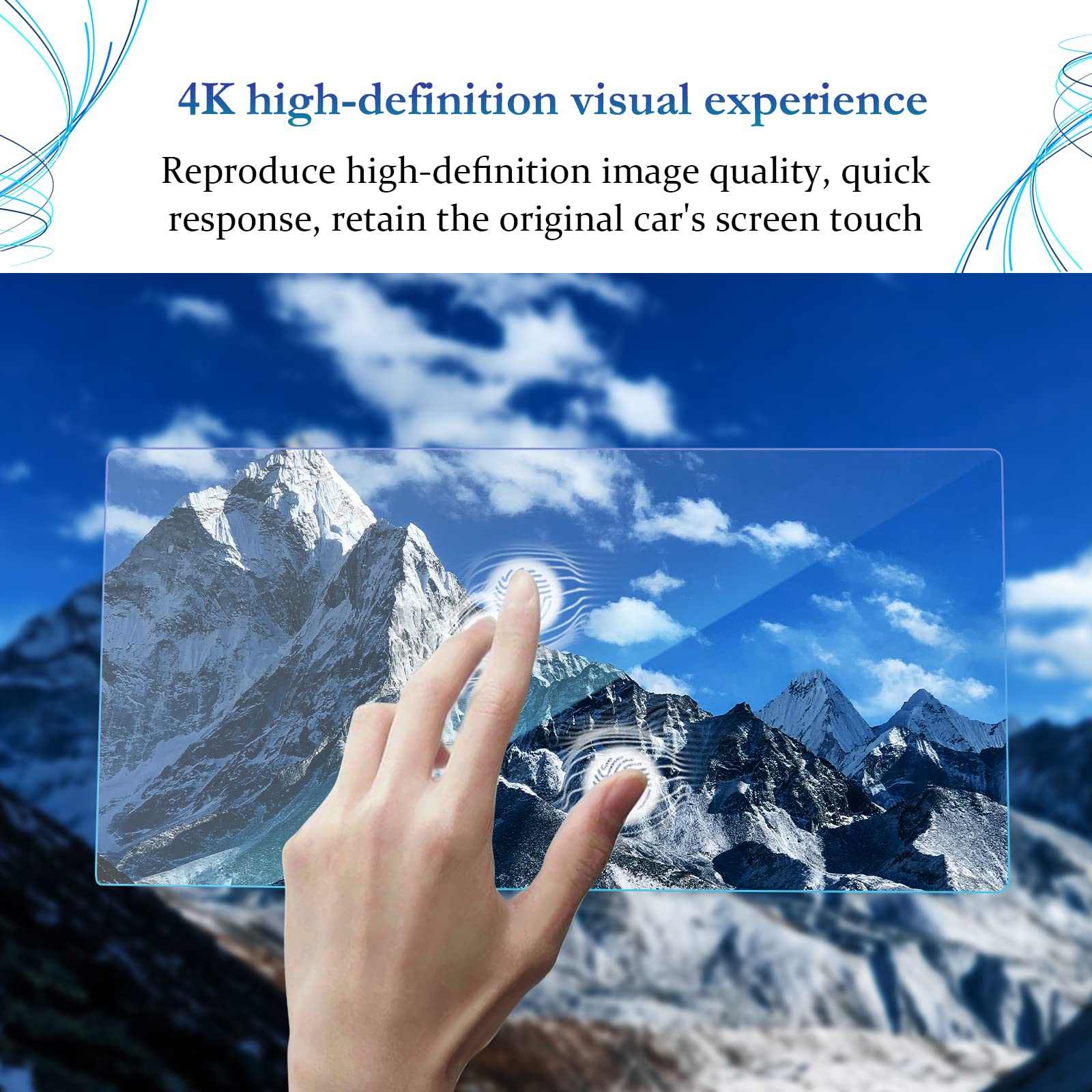 Sktu Screen Protector Foils For 2018 2021 Honda Clarity 8In Navigation Display Tempered Glass 9H Hardness Hd Clear Honda Lcd Gps Touch Screen Protective Film