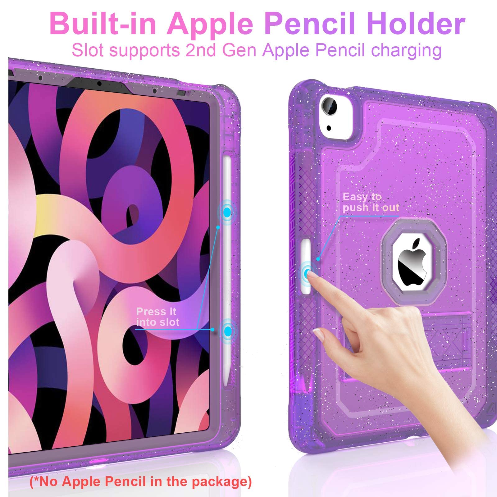 Zonefoker For Ipad Air 5Th/ 4Th Generation 10.9 Inch Case(2022/2020), Ipad Pro 11 Inch Case With Pencil Holder/Kickstand, Hard S