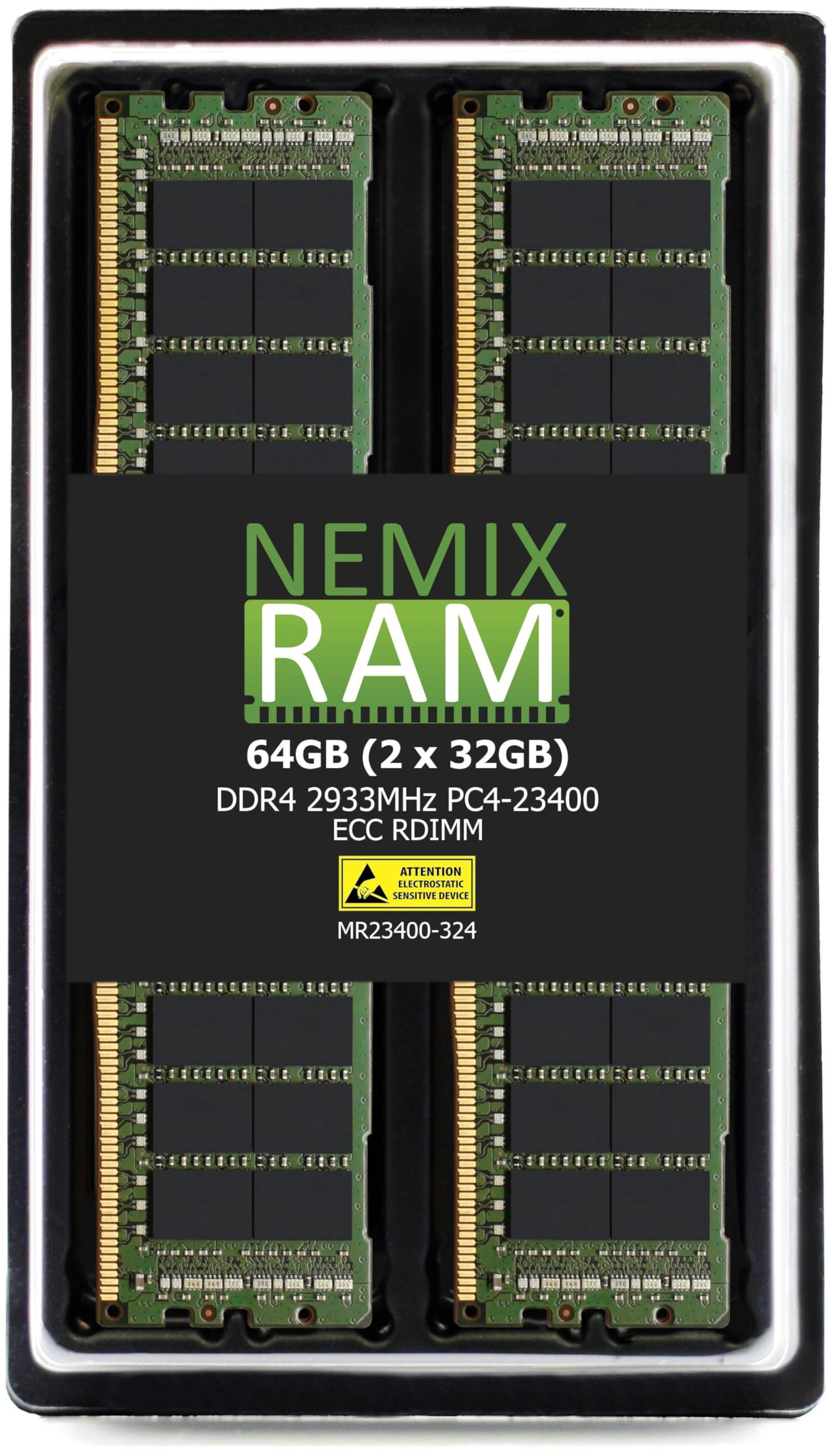 Nemix Ram 64Gb (2X32Gb) Ddr4 2933Mhz Pc4 23400 2Rx4 1.2V 288 Pin Ecc Rdimm Registered Server Memory Kit Compatible With Apple Ma