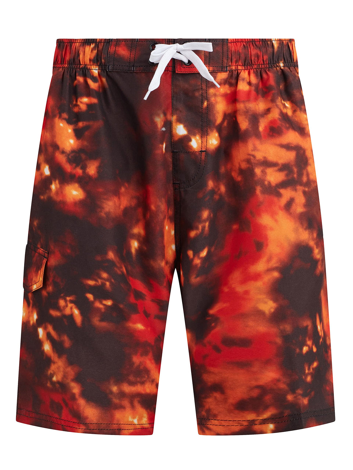 Kanu Surf Mens Standard Infinite Swim Trunks (Regular  Extended Sizes), Hurricane Blackorange, Xx Large