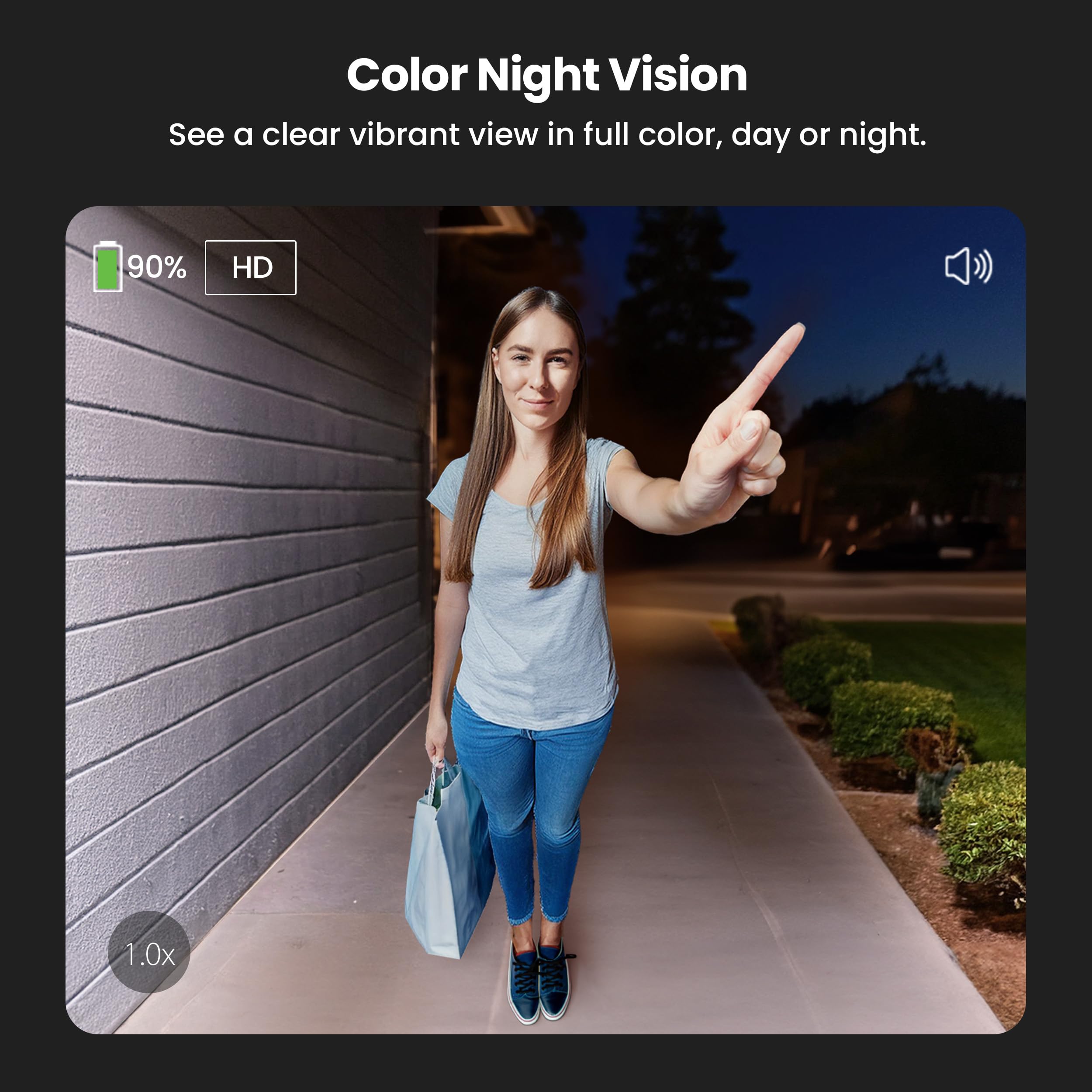 Feit Electric Smart Doorbell Camera, Wired 2K Hd Video, Night Vision, Motion Detection, Two Way Audio, Alexa/Google Assistant Co