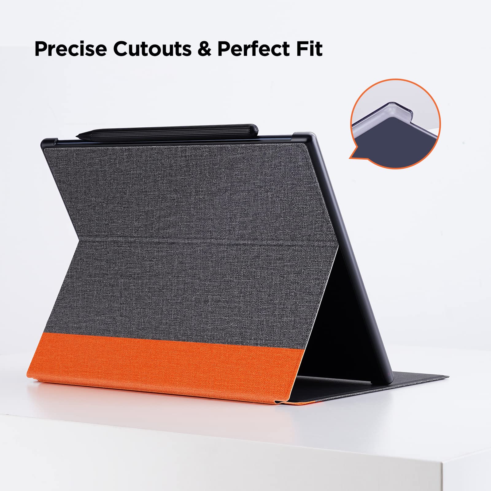 Ayotu Case For Onyx Boox Note Air 1/Note Air 2/Air 2 Plus 10.3'' Paper Tablet, Auto Sleep/Wake, Durable Fabric Folio Cover With