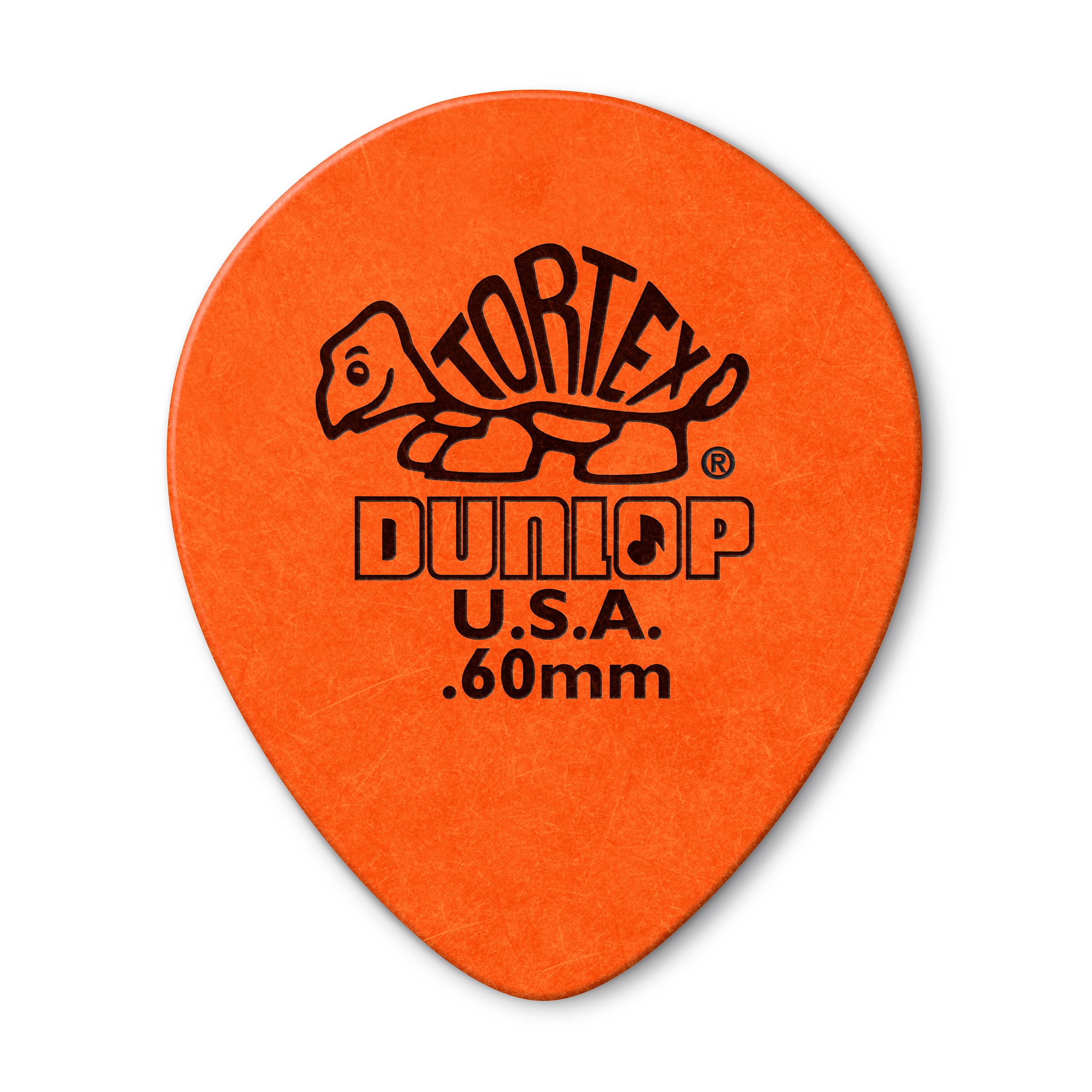 Jim Dunlop Orange Tear Drop Guitar Pick, 0.6Mm, 72/Pack