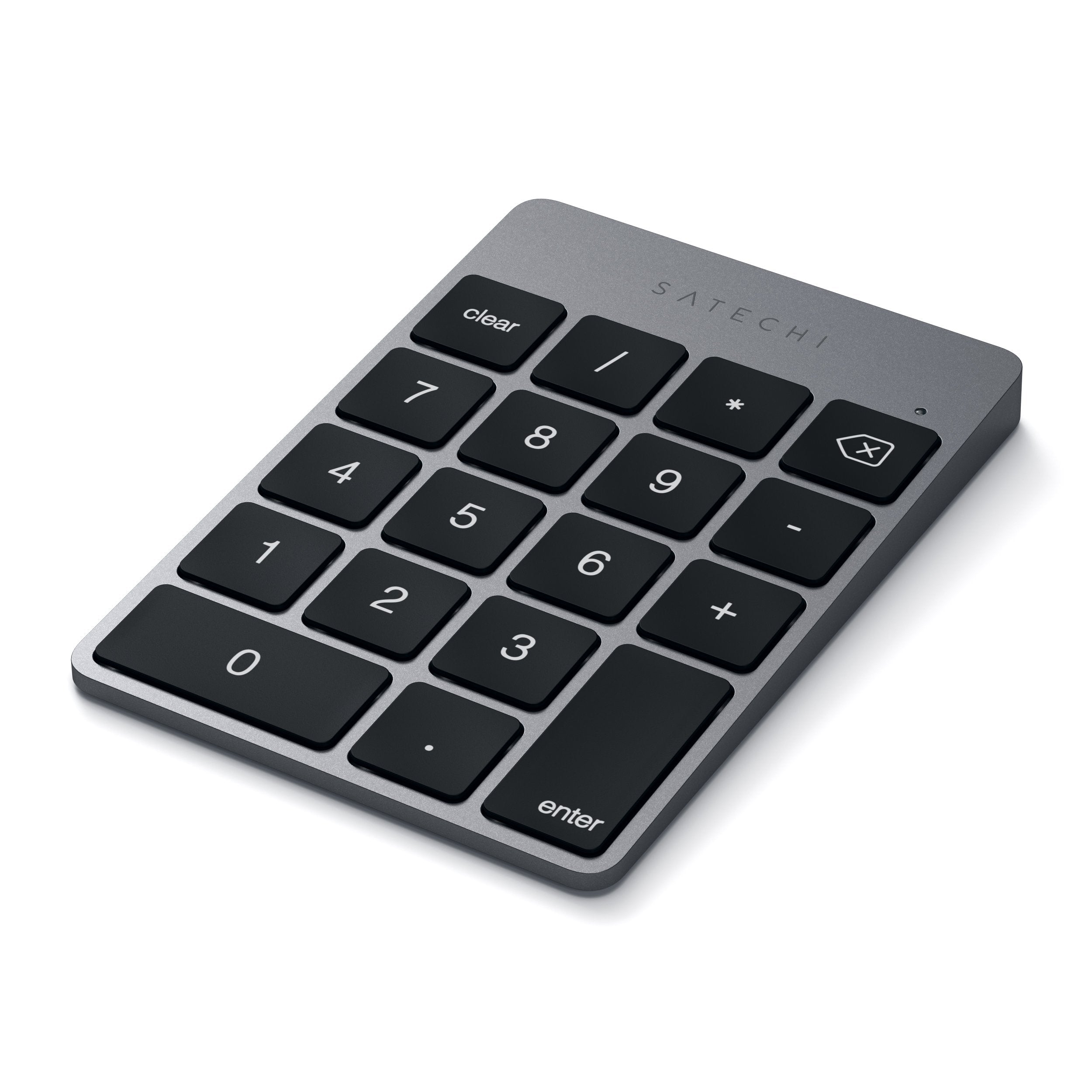 Satechi Slim Aluminum Bluetooth Wireless Keypad 18 Key Numpad Keyboard Extension � For Imac Pro, Imac, Mac Mini, Macbook Pro/Air, Windows, Pc, Laptop And More   Space Gray