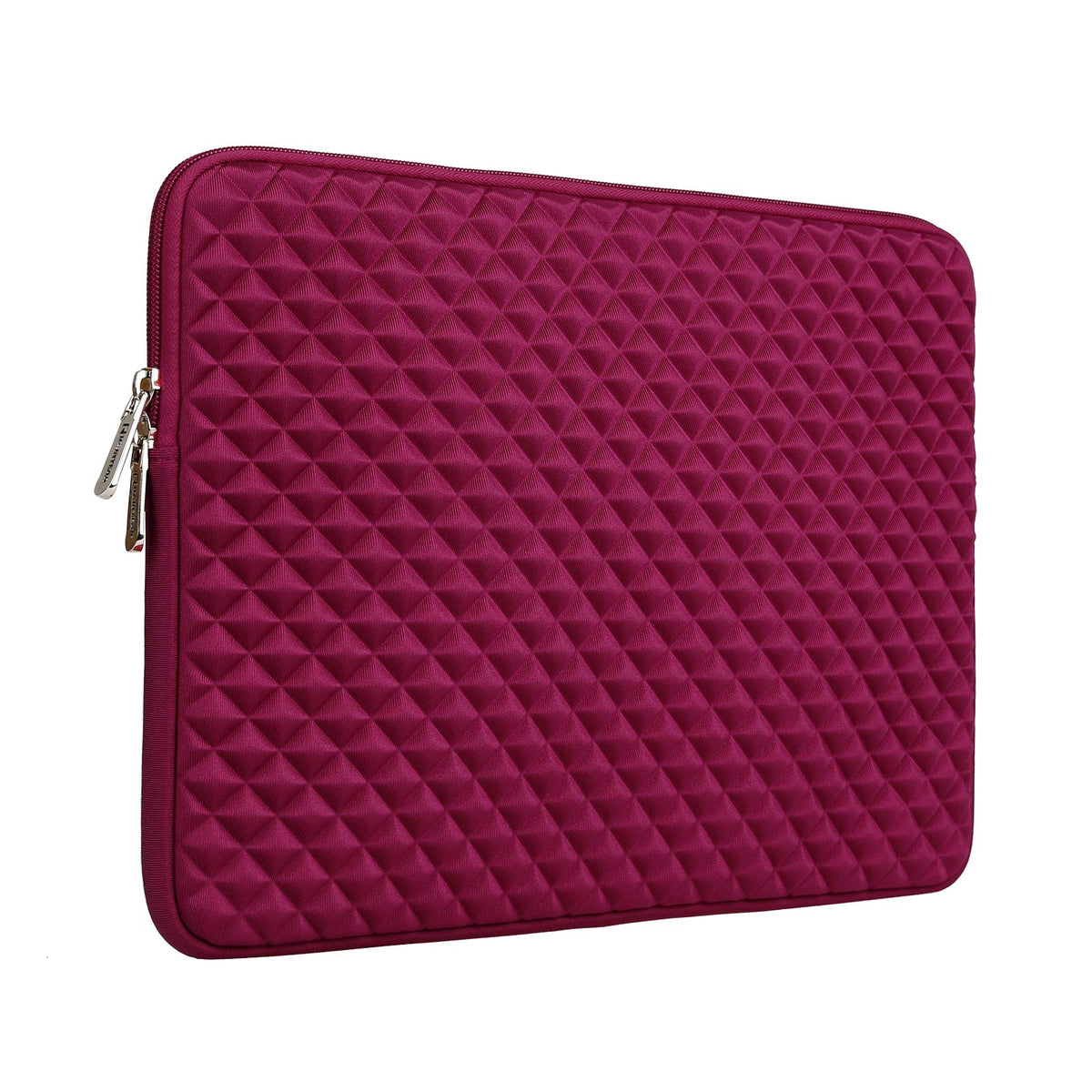 RAINYEAR 13 Inch Laptop Sleeve Diamond Foam Case Bag Compatible M1 M2 MacBook Pro 14' A2442, 13.6' A2681, 13.3 Air Pro A2338 A2337 A2159 A2179 A2251 A2289 & for 13.3' PC Notebook Chromebook (Red)