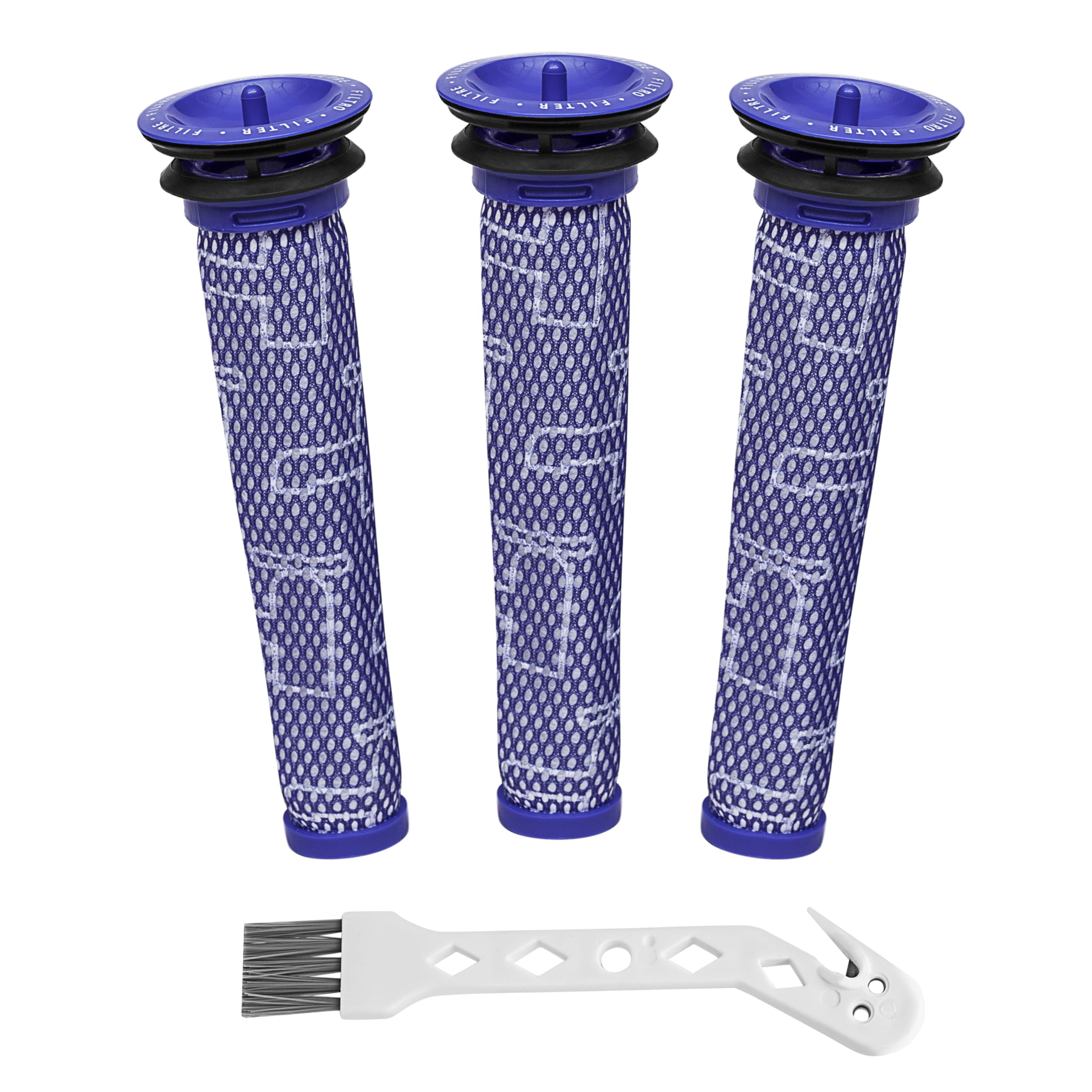 3 Pack Pre Filters Compatible With Dyson V6, V7, V8, Dc58, Dc59, Dc61, Dc62 Absolute Animal Cordless Vacuum Cleaners   Replaces