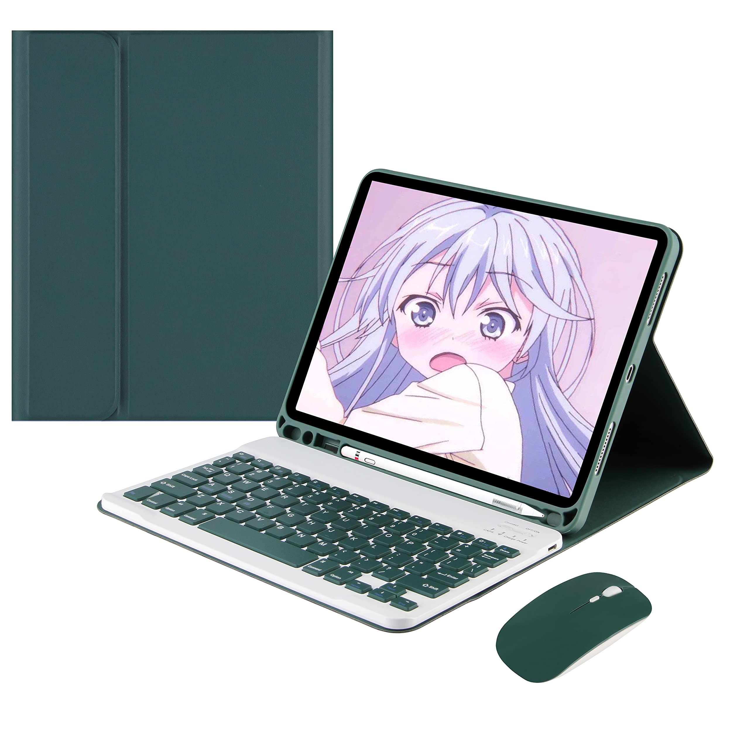 With Mouse Keyboard Case For Galaxy Tab A8 2022 10.5 Inch, Sm X200/X205/X207 Magnetic Detachable Bluetooth Keyboard Color Key,Da