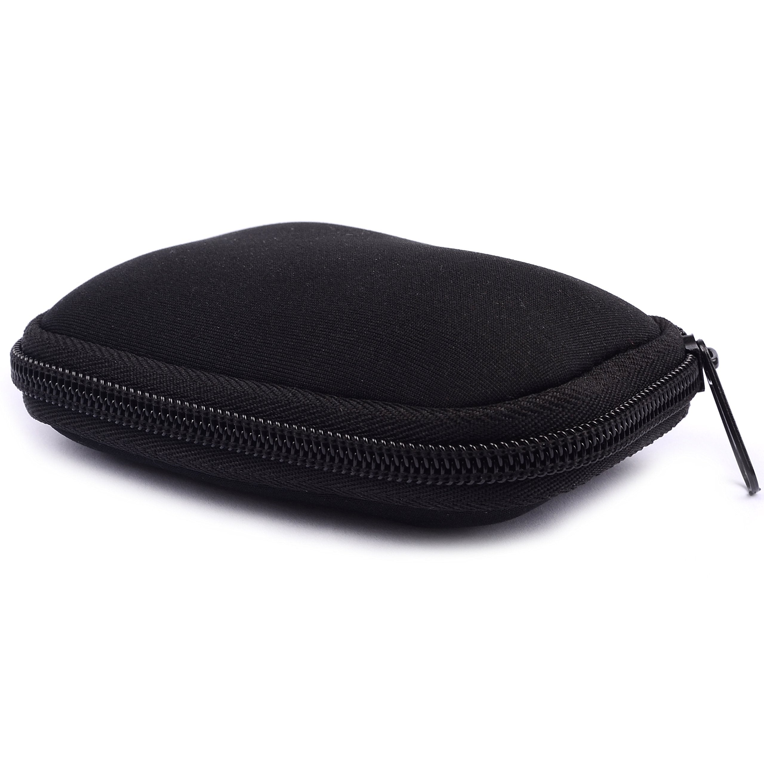 Black Universal Neoprene Zipper Headphone Headset Dock Charger Cable Organizer Electronics Accessories Case Various Usb, Mp3, Ch