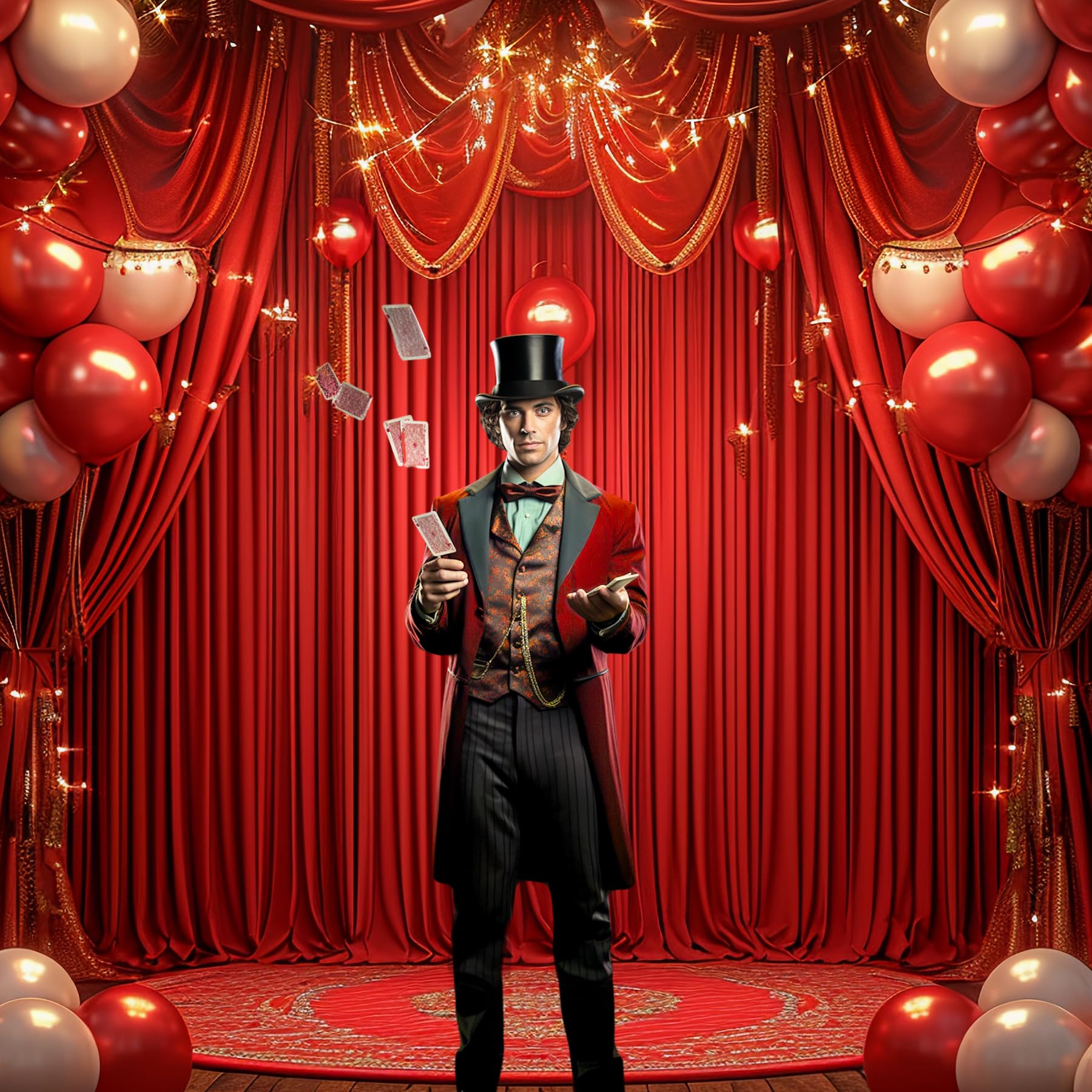 4 Panels Red Backdrop Curtain For Parties Wedding Wrinkle Free Red Photo Curtains Backdrop Drapes Fabric Decoration For Birthday