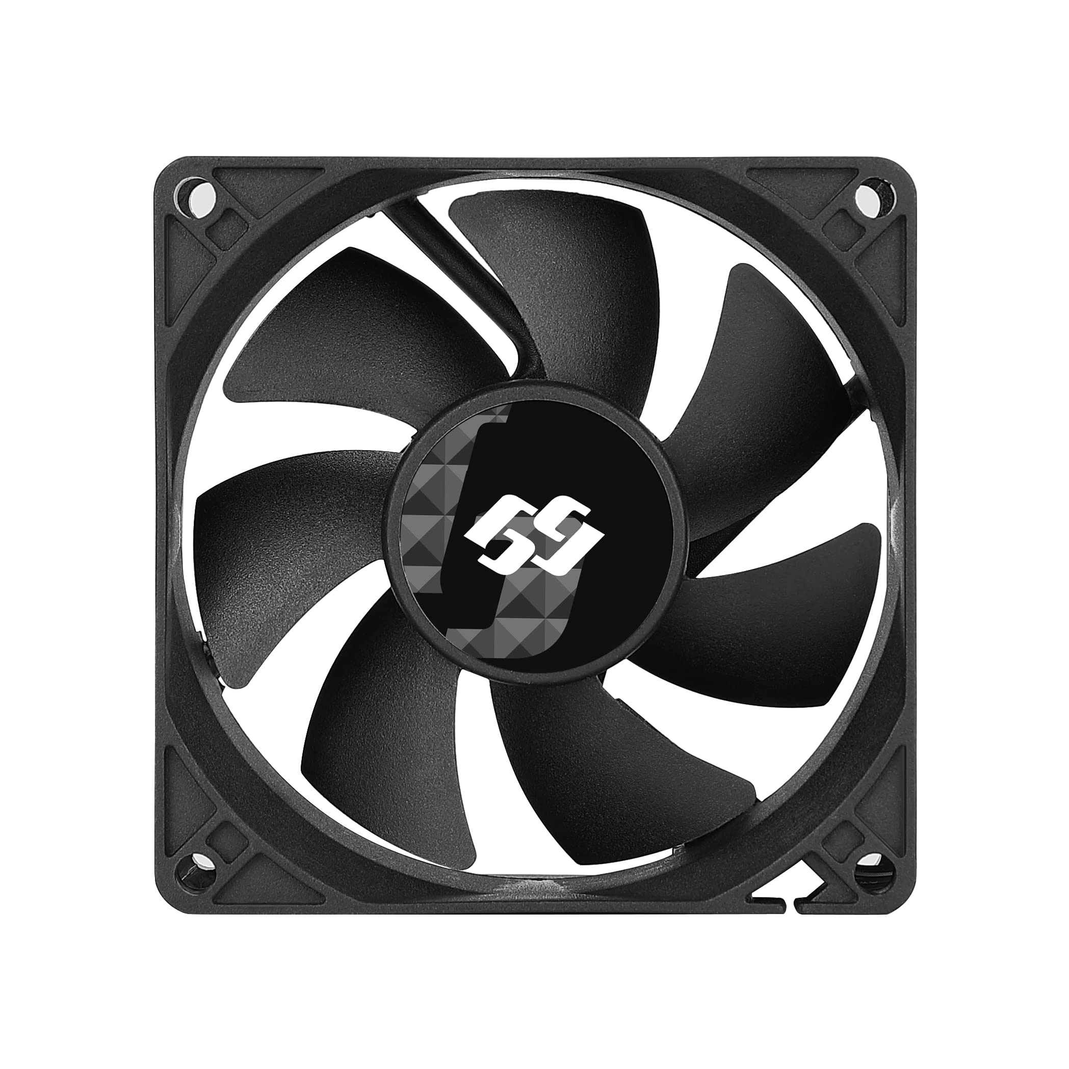 Bgears b-BlasterPWM 80mm 2 Ball Bearing PWM Fan with Extreme Airflow of 98 CFM. UL, CE, FCC, RoHS, Reach Certified High Speed PW