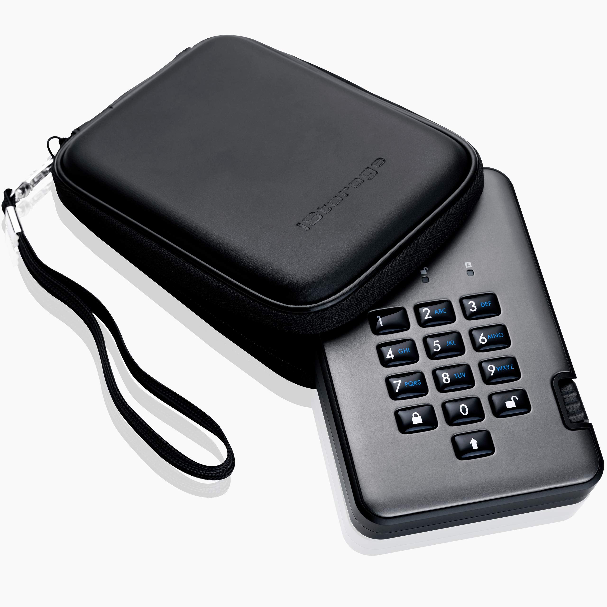 Istorage Diskashur Pro2 Hdd 2Tb | Secure Portable Hard Drive | Fips Level 3 Certified | Password Protected | Dust/Water Resistan