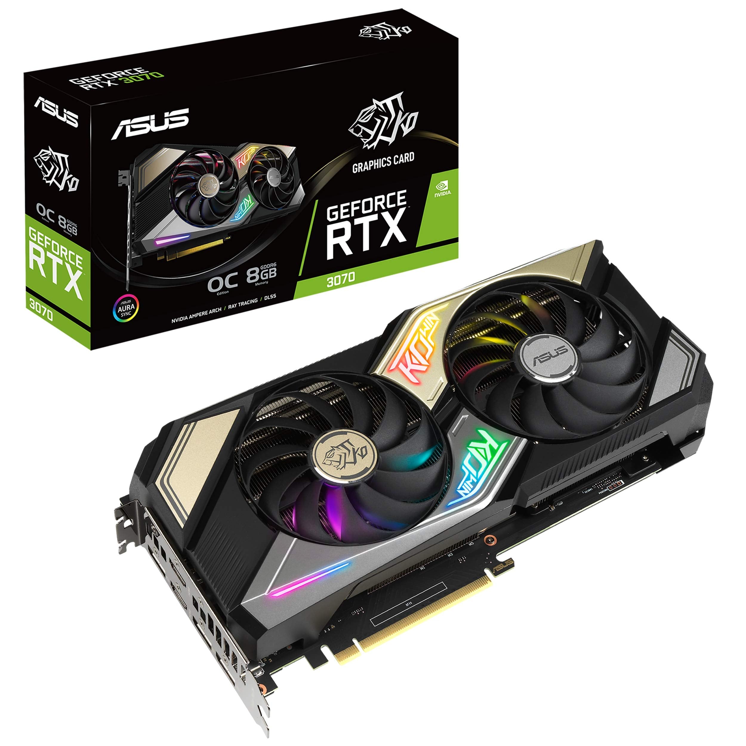 ASUS VCX KORTX3070O8GGAMING GeForce RTX 3070 OC 8GB GDDR6 PCIE DP HDMI