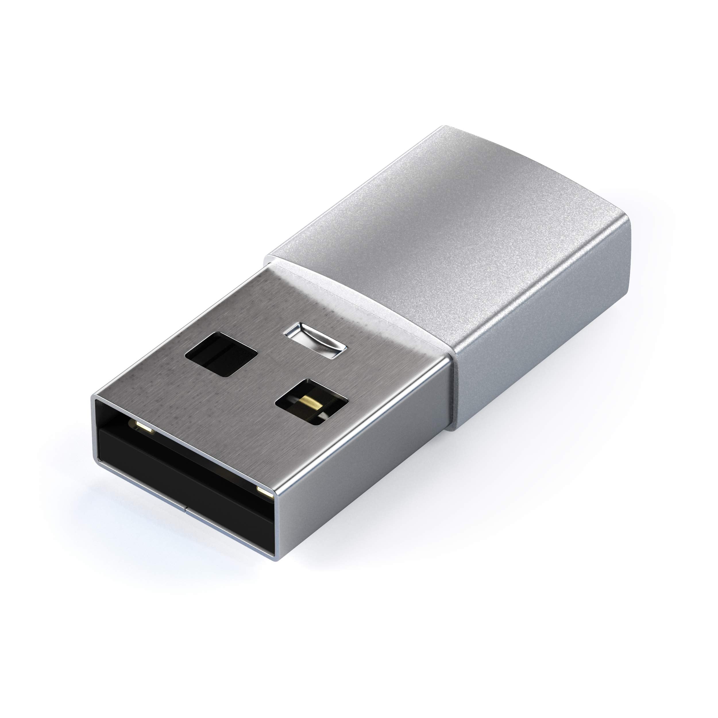 Satechi Type A To Type C Adapter Converter   Usb A Male To Usb C Female   Compatible With Imac, Macbook Pro/Macbook, Iphone15, Laptops, Pc, Computers And More (Silver)