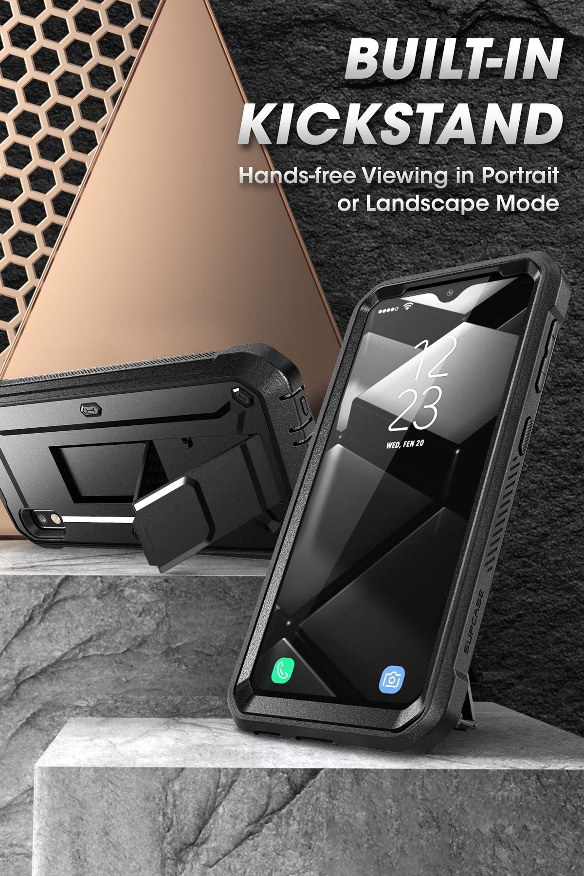 Supcase Unicorn Beetle Pro Series Designed For Samsung Galaxy A10E Case(2019 Release), Full Body Rugged Holster & Kickstand Case