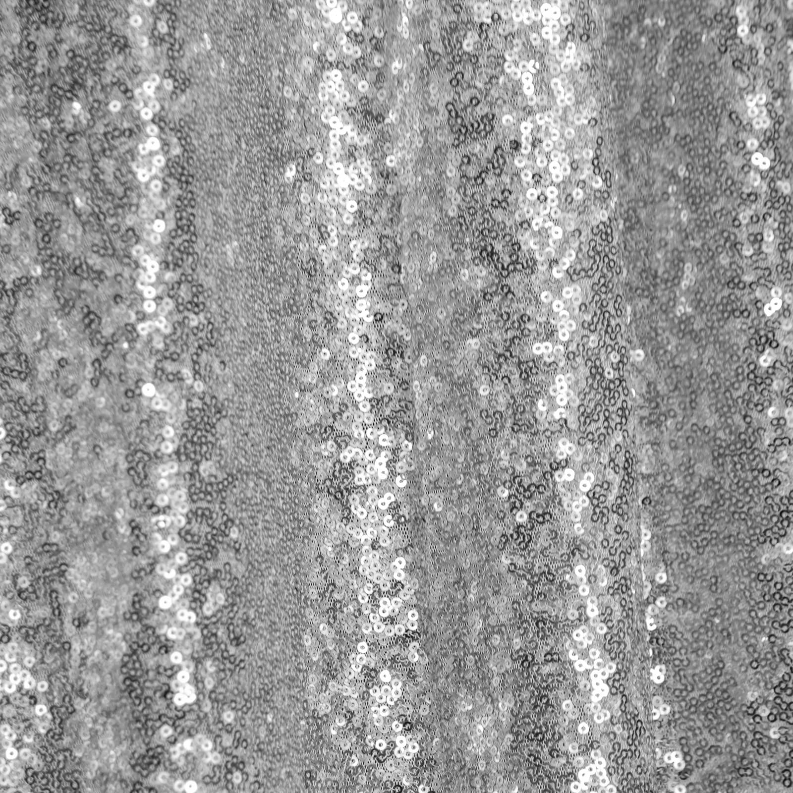 Jyflzq Silver Sequin Backdrop Curtains 10Ft X 10Ft 1 Panel Glitter Photo Booth Backdrops Sparkly Photography Background Drapes F