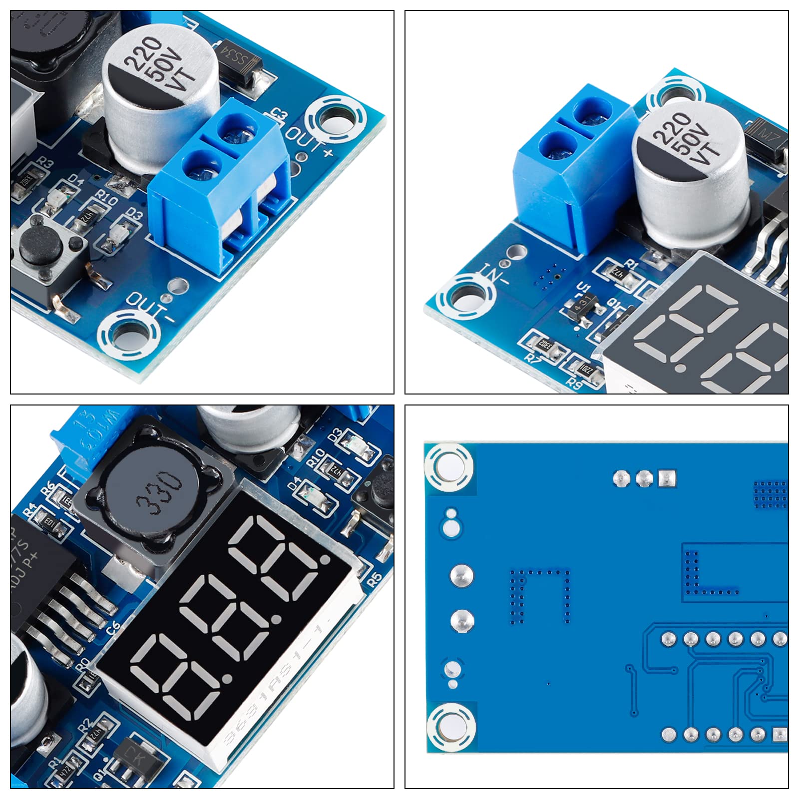 Ec Buying Lm2577 Dc Dc Boost Module, Digital Display Board Adjustable With Led Display Digital Voltmeter Boost Converter, Digita
