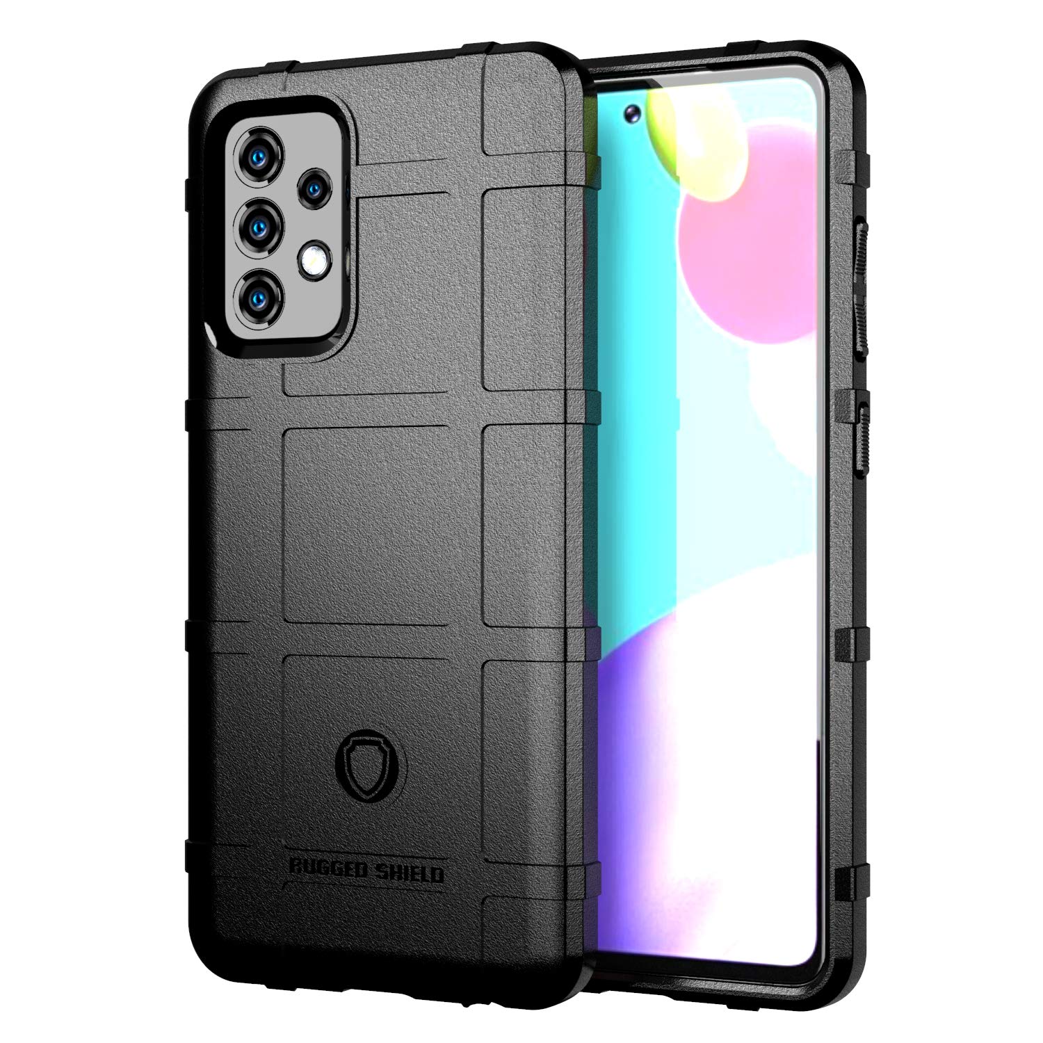 Ego Tactical Rugged Shield Brand Solid Color Tpu Phone Case For Samsung Galaxy A53(5G)   Black