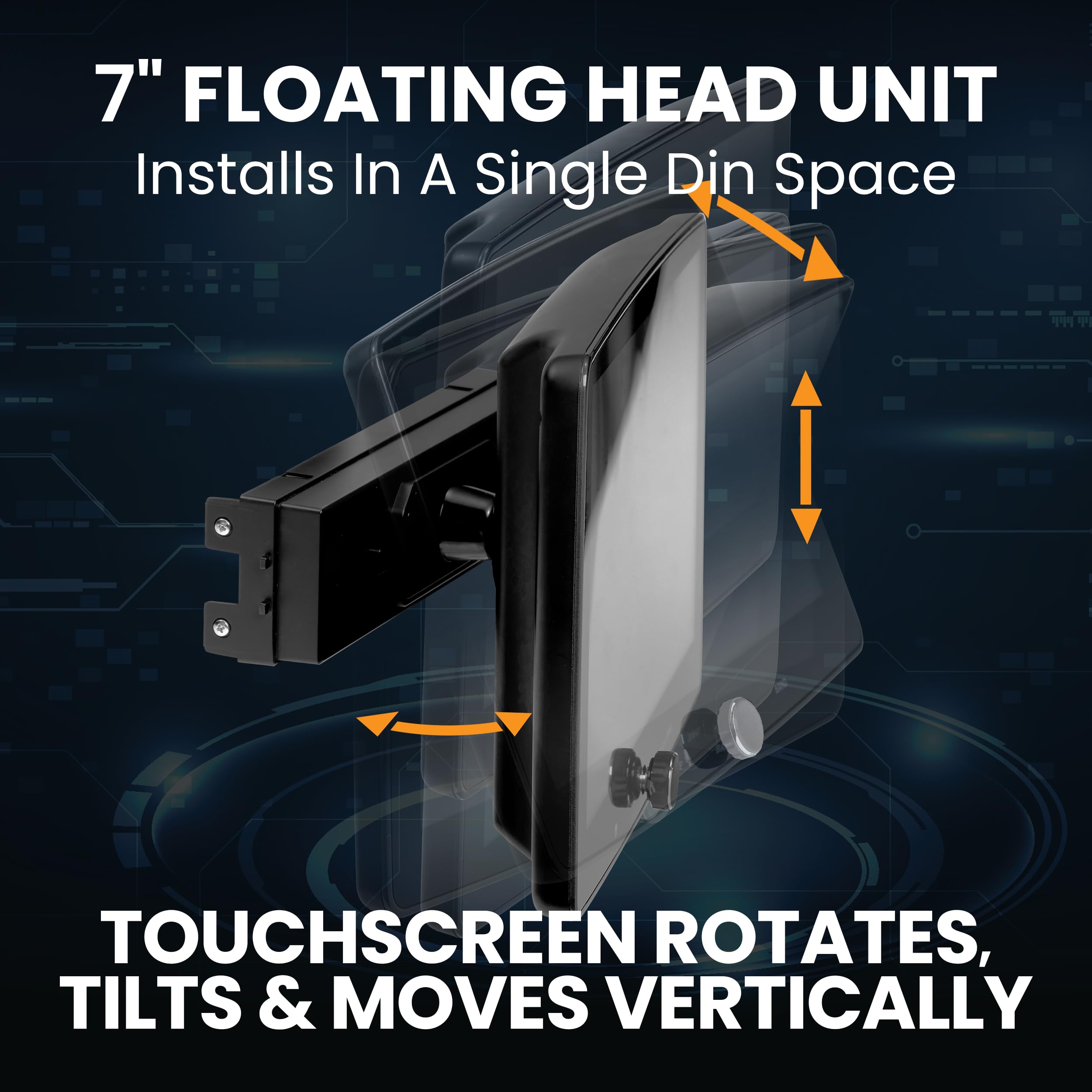 Boss Audio Systems Bvcp9700A  Fl Car Stereo   Apple Carplay, Android Auto, Single Din, 7 Inch Touchscreen, Bluetooth, No Cd Dvd