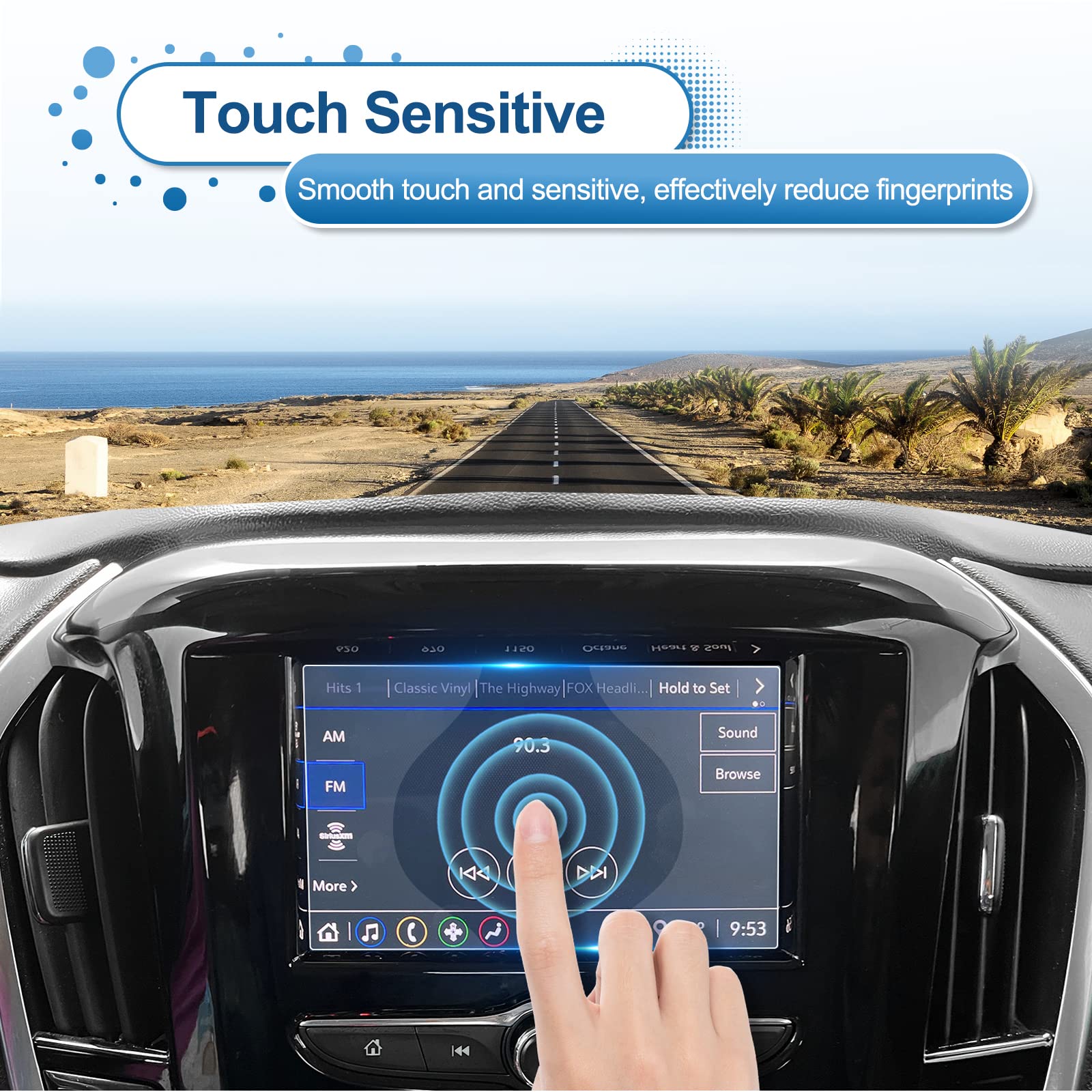 Coleya 2018 2022 2023 Chevy Traverse Screen Protector For Chevrolet Traverse (L/Ls/Lt Cloth) 7 Inch Touch Screen, 2023 Traverse