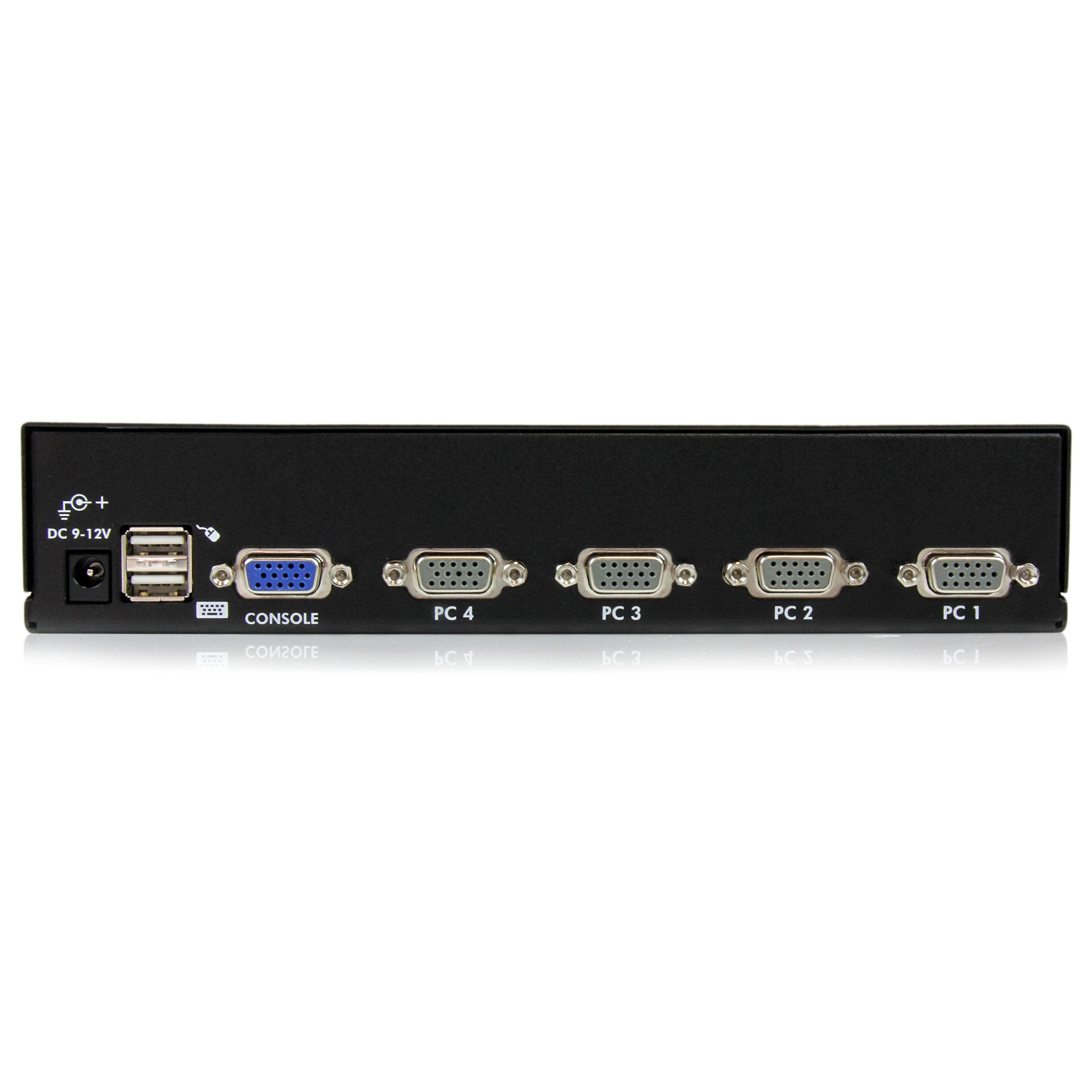 Startech.Com 4 Port Usb Kvm Swith With Osd   Taa Compliant   1U Rack Mountable Vga Kvm Switch (Sv431Dusbu), Black