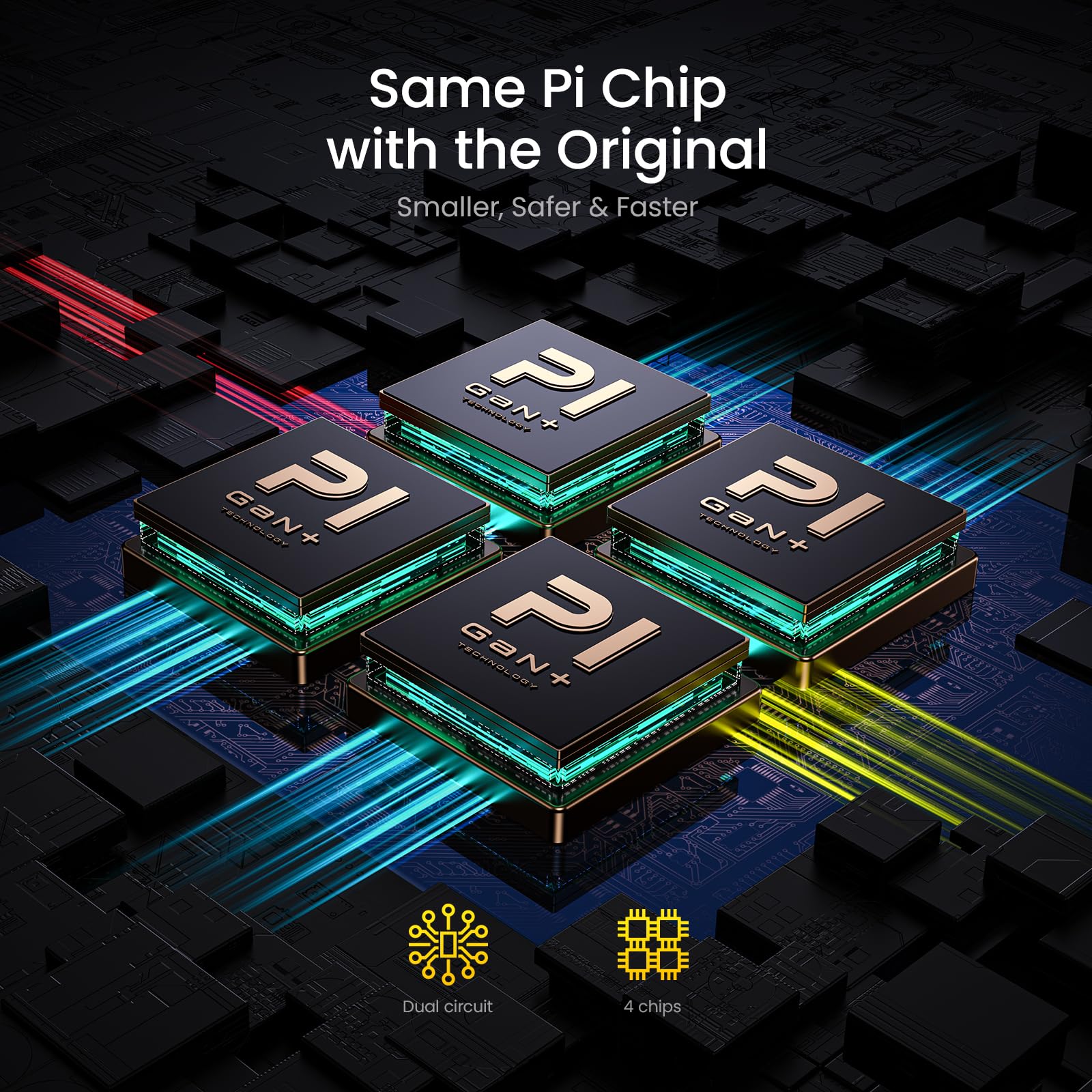 Aohi Magcube 140W Usb C Charger Pd3.1 3 Port Gan+ Laptop Wall Charger 100W Fast Charging Power Adapter Foldable Plug For Macbook