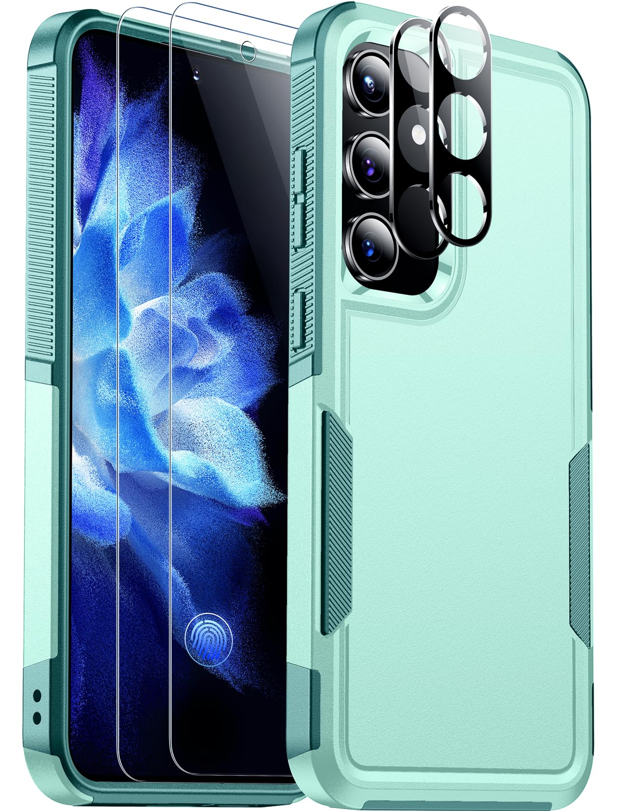 Red2Fire For Samsung Galaxy S24 Case, [Military Grade Drop Protection] Non Slip Heavy Duty Full Body Shockproof Protection Phone