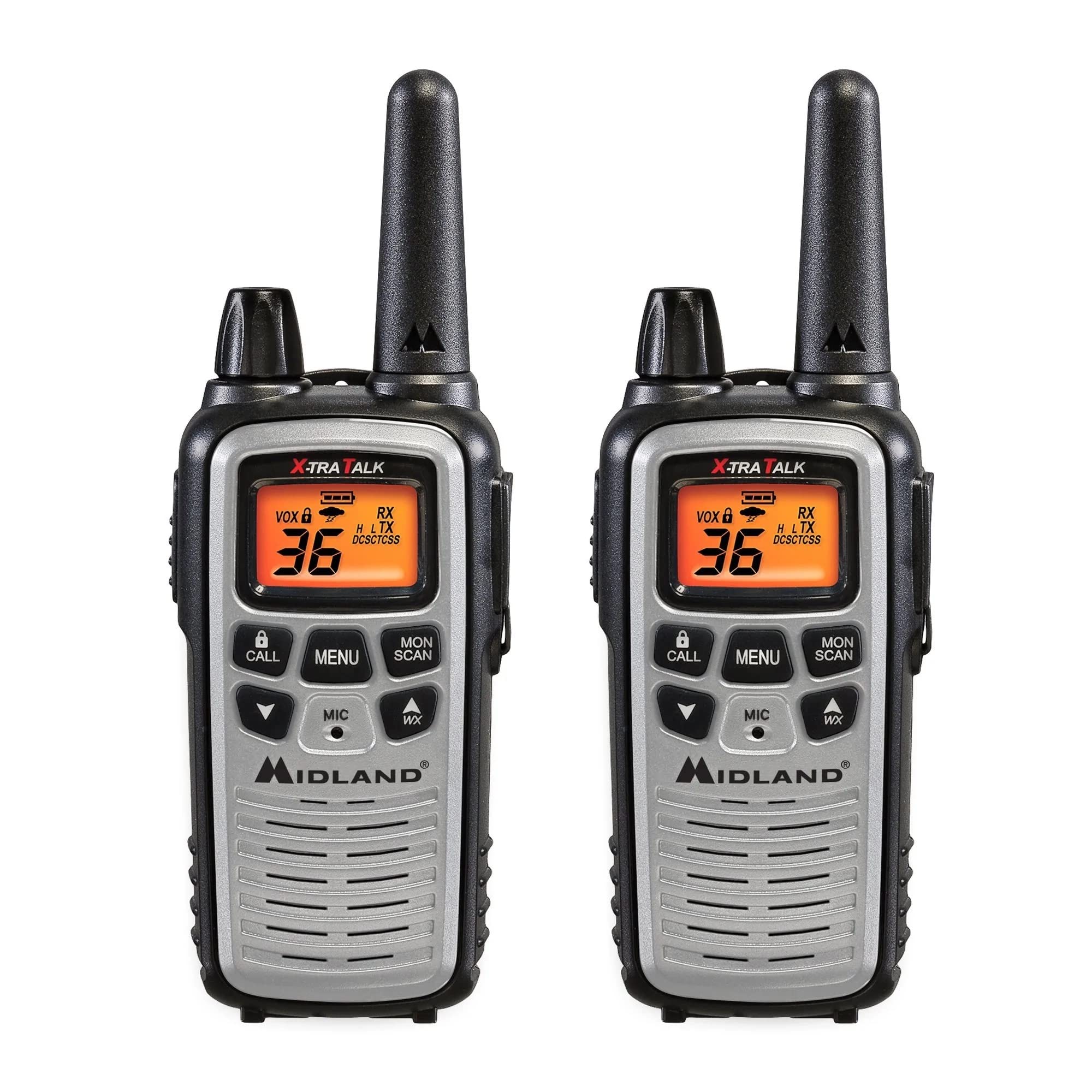 Midland � Lxt600Vp4 Portable Two Way Radio � Pair Of Lxt600 Frs Radios With Headset Family Radio Walkie Talkie � Noaa Weather Alert  Deli Cafes And Restaurants � Up To 30 Mile Range 2 Pack
