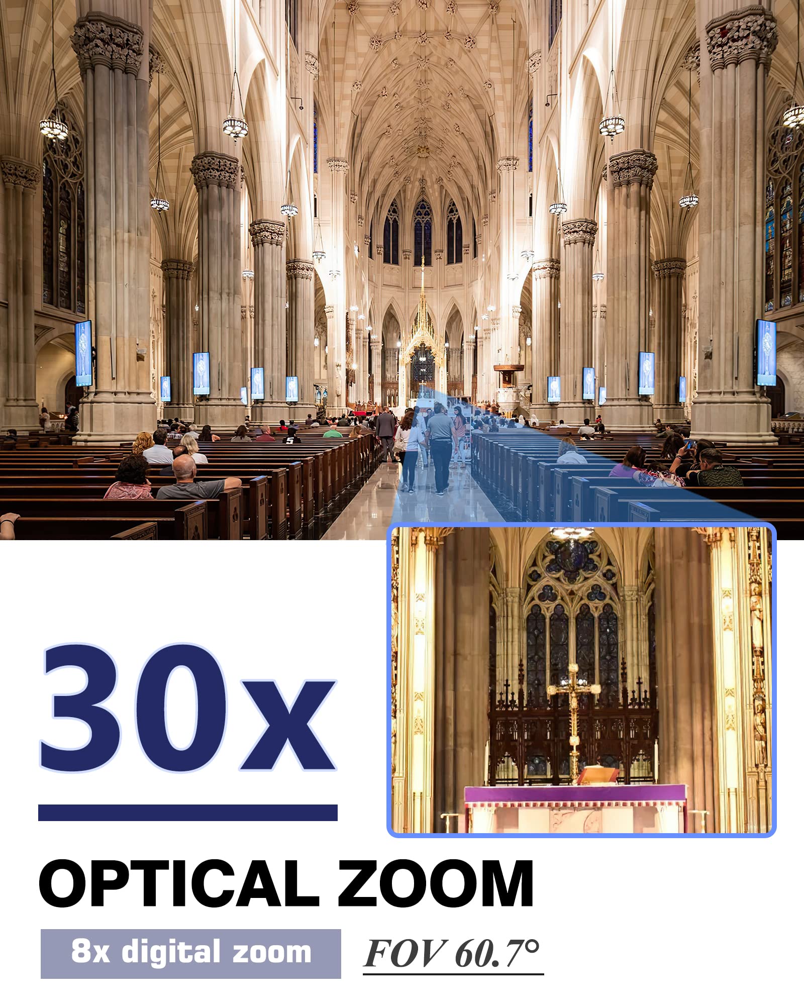 Chameye Ndi Ptz Camera 30X Optical Zoom Ai Auto Tracking Ptz Camera With Lcd Display, Ndi 3G Sdi Ip 1080P 60Fps Poe Live Streami