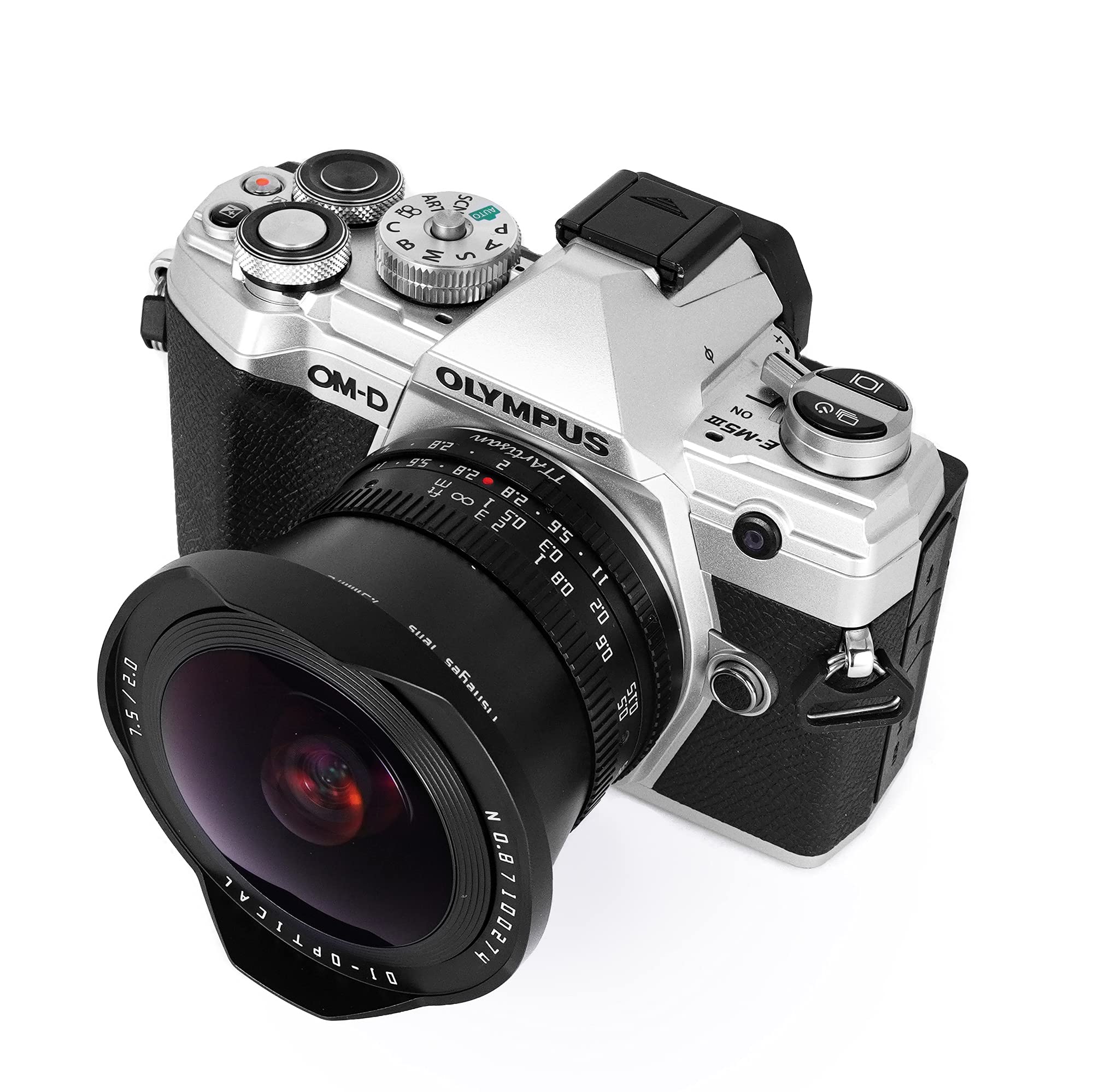 Ttartisan Aps C 7.5Mm F2.0 Fisheye Lens With 180� Angle Of View Half Frame Compatible With Mft M4/3 Mount Cameras Like Epm1,Epm2, G1,G2 Mirrorless Camera