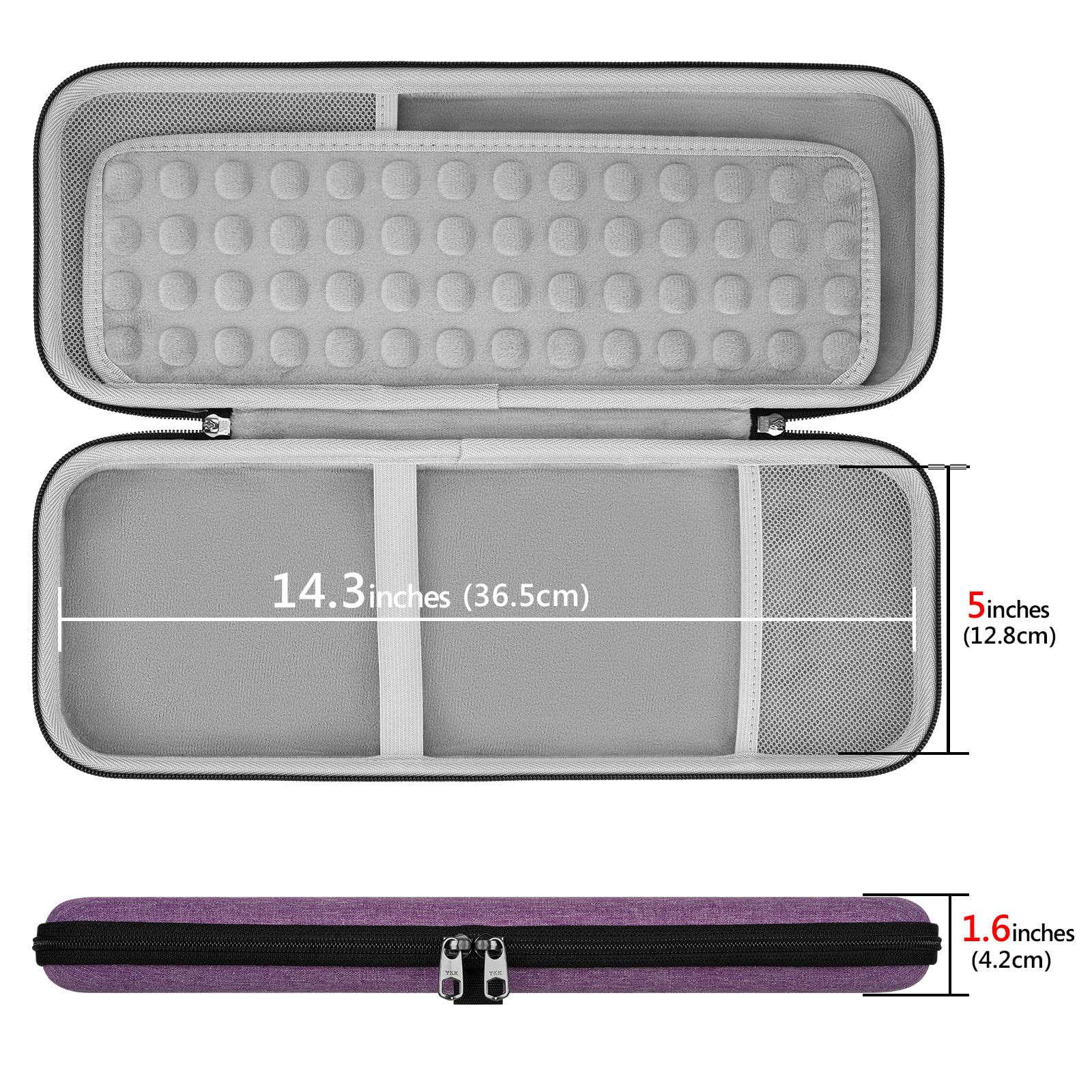 Geekria K380 Keyboard + M350 Mouse Combo Carrying Case, Protective Travel Bag For Small Compact Keyboard, Compatible With Logite