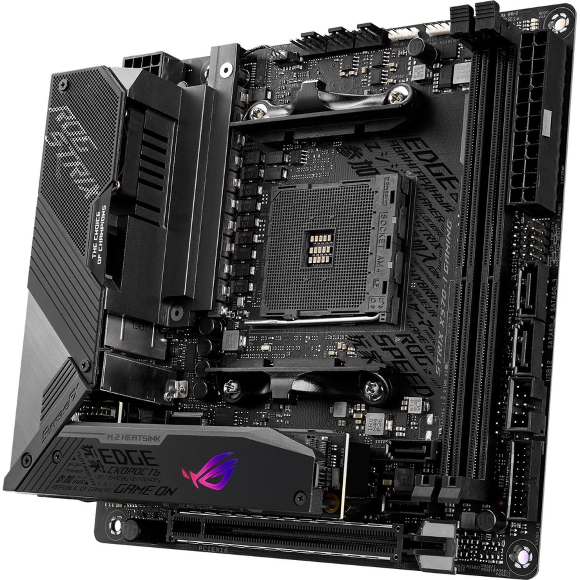 Asus Rog Strix X570 I Gaming, X570 Mini Itx Gaming Motherboard, Amd Ryzen 3000 With Pcie 4.0, Wifi 6 (802.11Ax), Intel Gigabit E