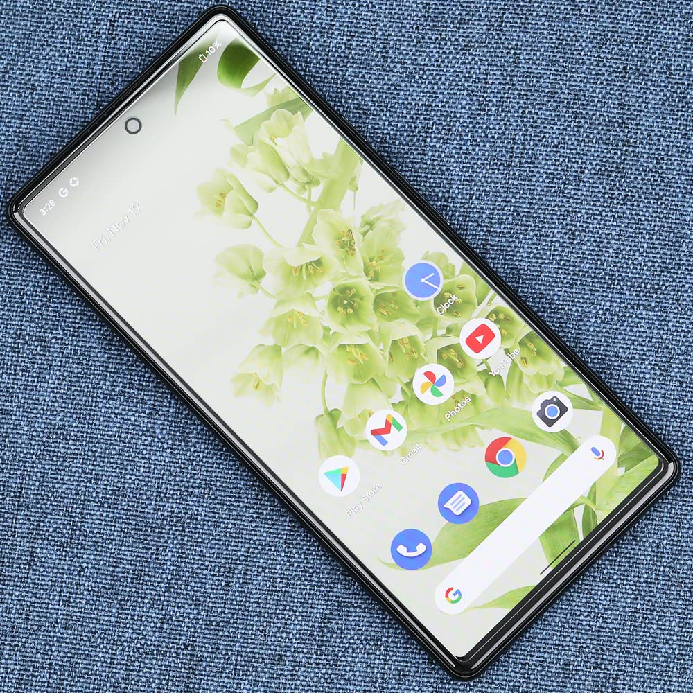 Ibywind Screen Protector For Google Pixel 6,With 2Pcs Tempered Glass,1Pc Easy Installation Frame[Fingerprint Reader,Easy To Inst