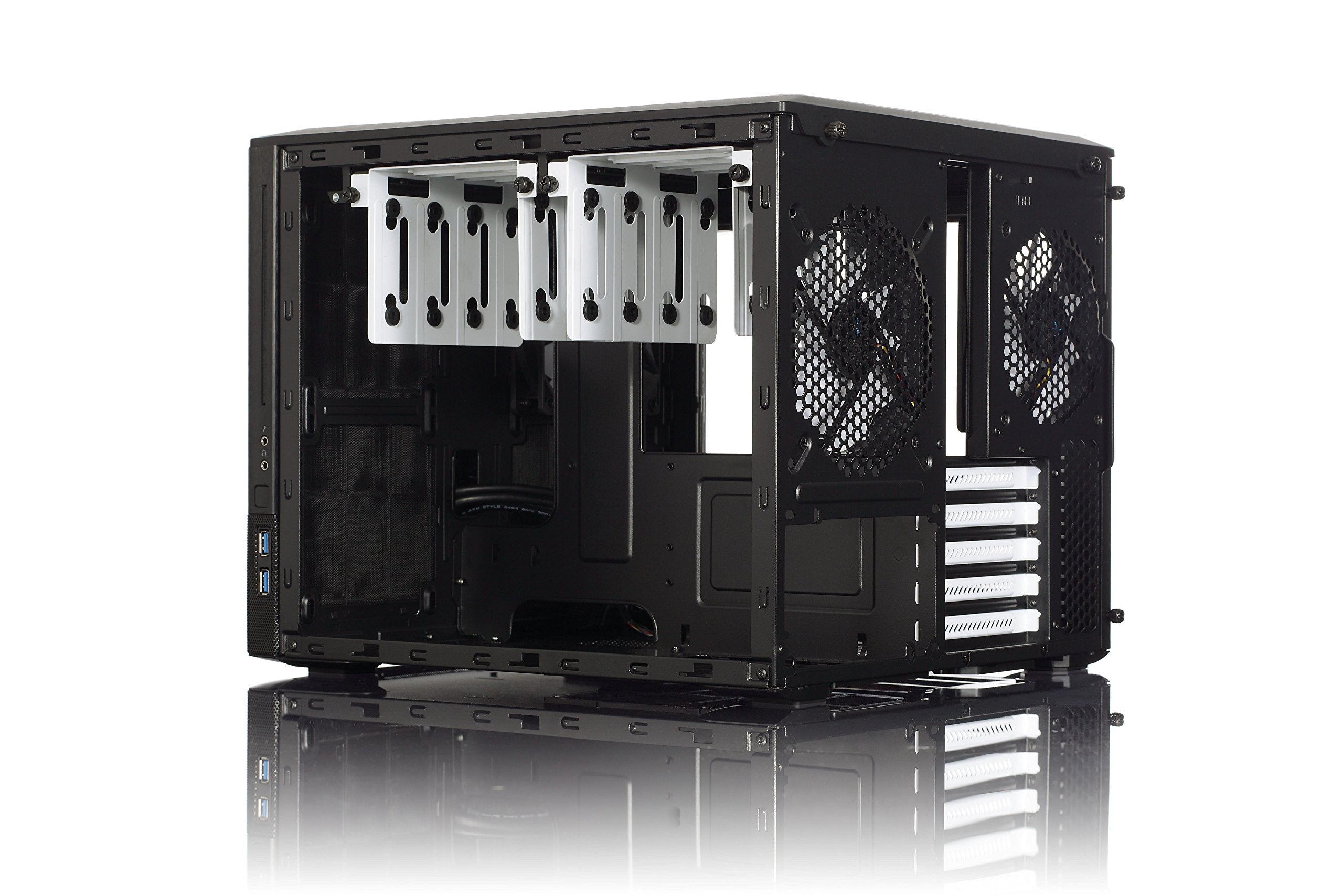 Fractal Design Node 804 No Power Supply Microatx Cube Case Fd Ca Node 804 Bl, Black