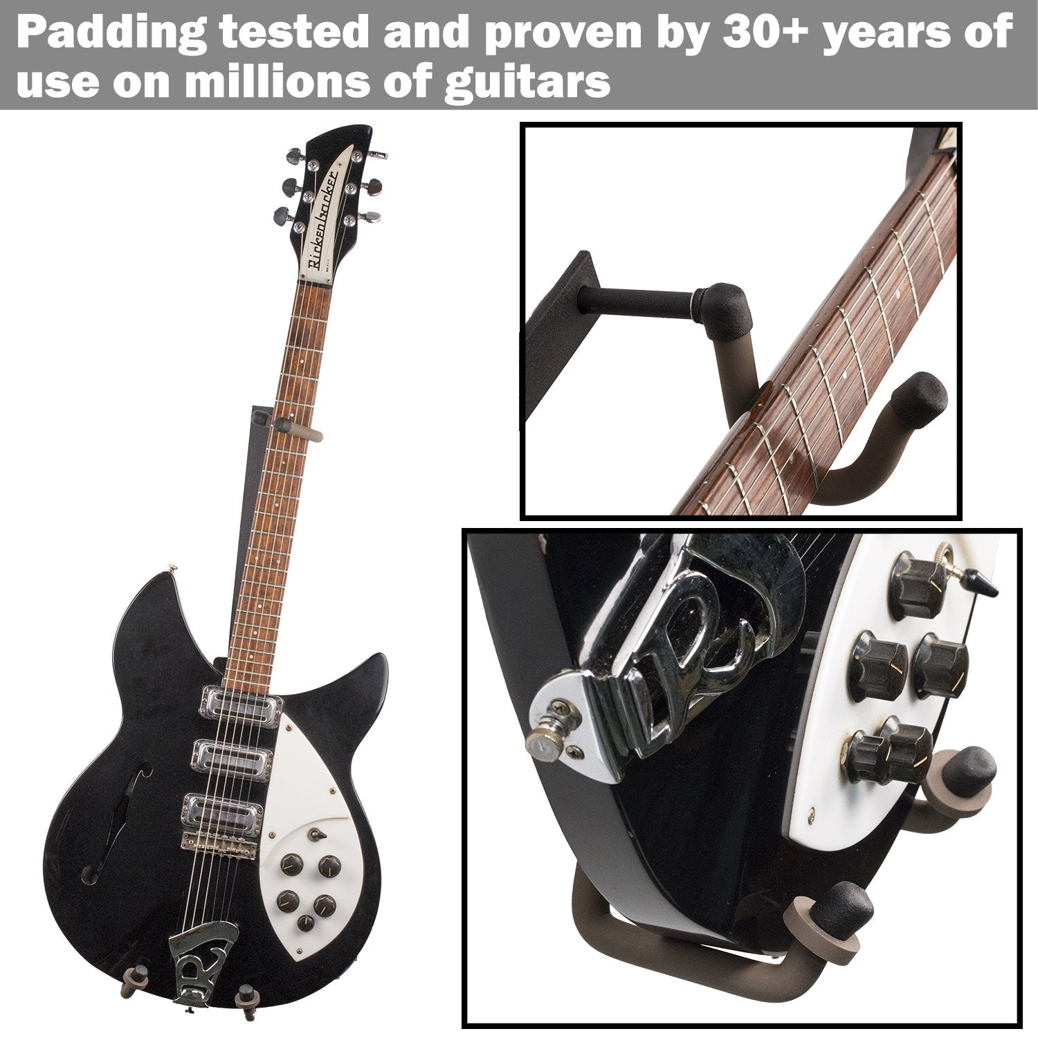 String Swing Guitar Holder Horizontal Low Profile Narrow Body For Flat Wall Mount Bass And Electric Guitars  1 Piece Unit Cc151