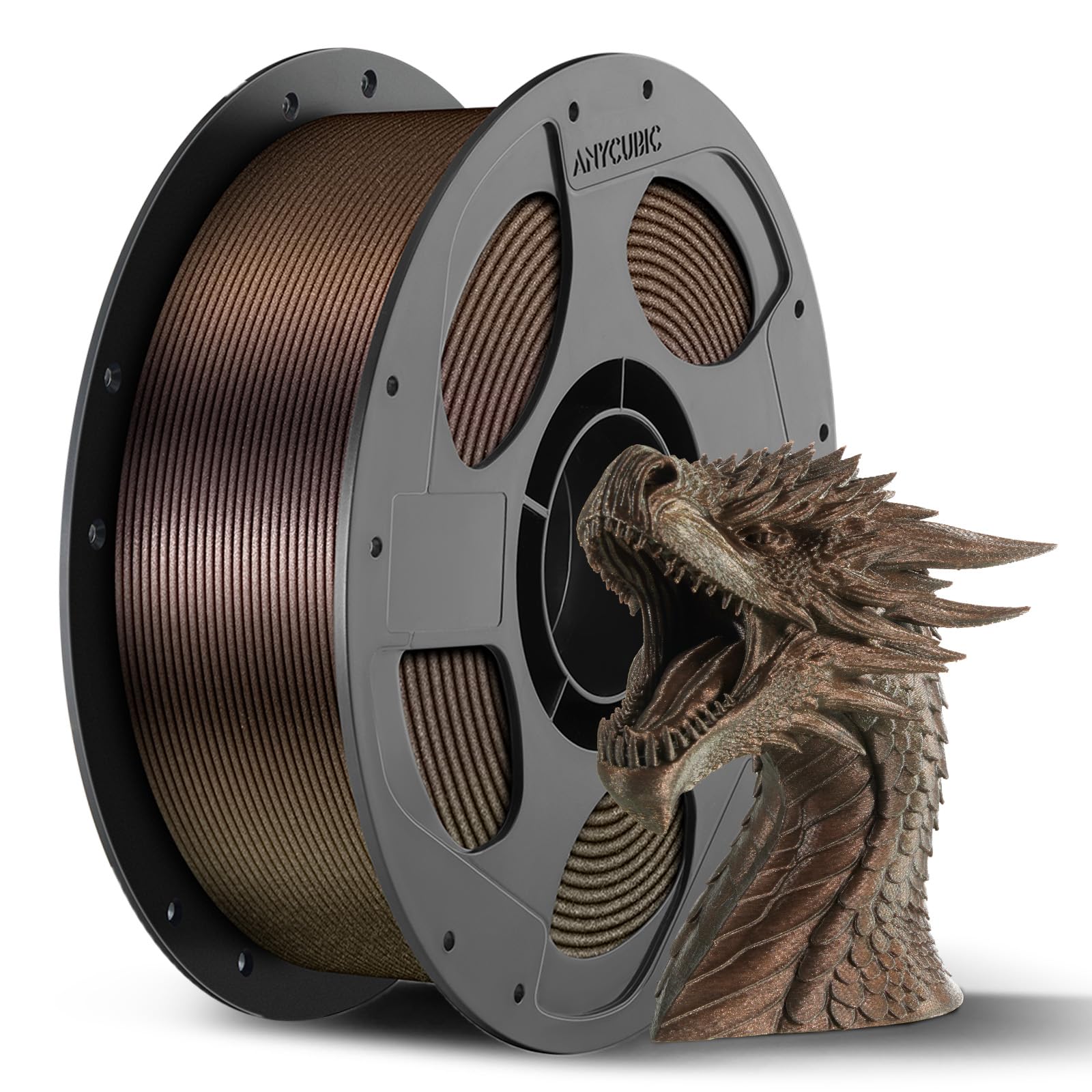 ANYCUBIC Galaxy PLA 3D Printer Filament, Sparkle Glitter PLA, Chameleon Changing Colors, 3D Printing PLA Filament 1.75mm Dimensi