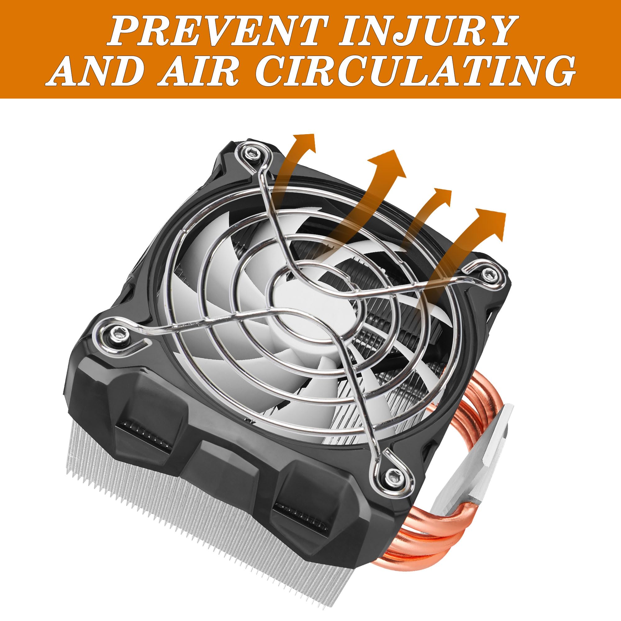 Uxcell 20Pcs 58Mm Fan Grill Metal Fan Guard Cooling Fan Finger Guard Protector Pc Fan Grill For 60Mm Case Fan(Silver Tone)