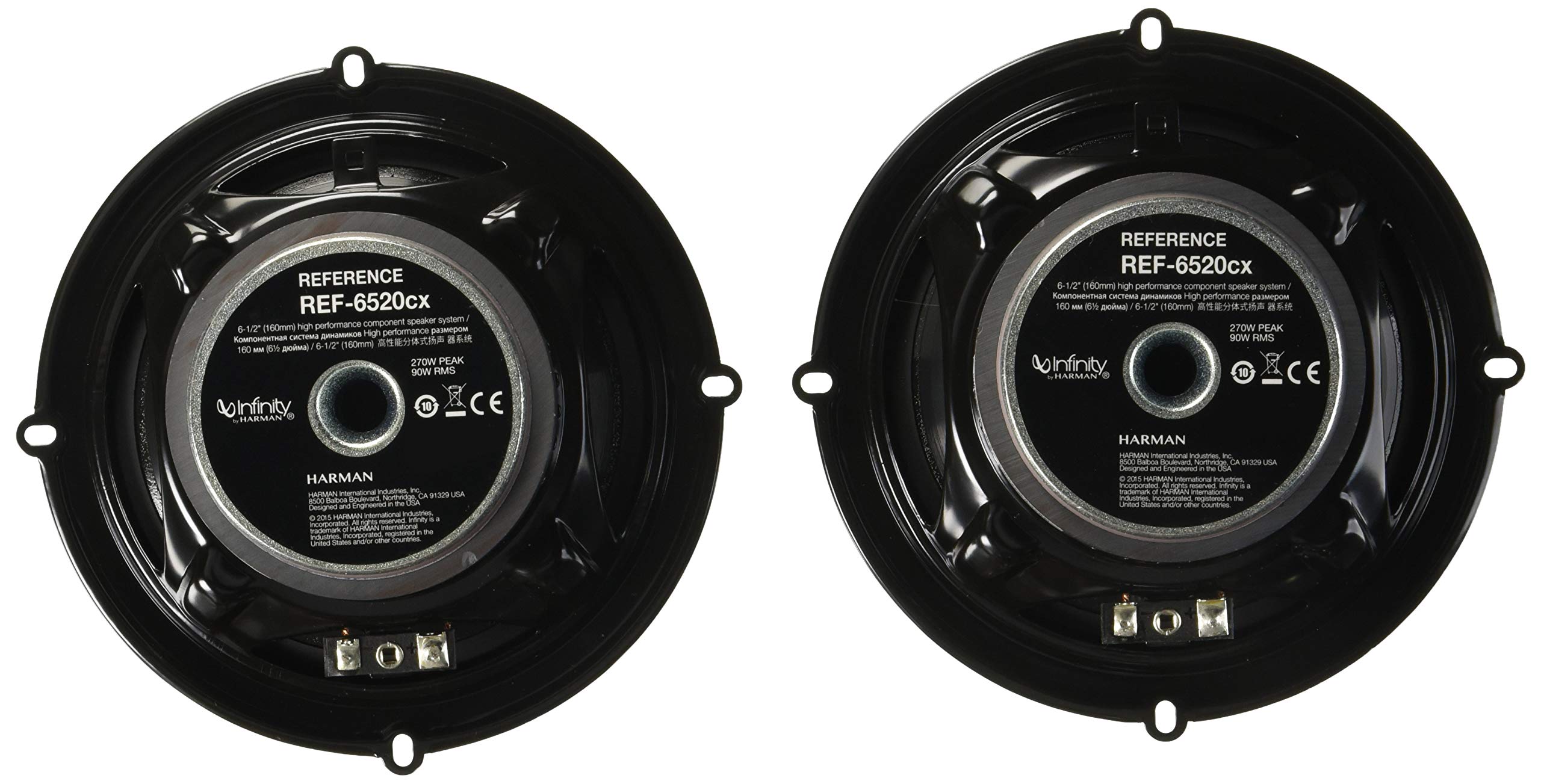 Infinity Ref6520Cx 2 Way Component System ( With Edge Driven Textile Tweeters   Pair,6.5'' 540W Reference Series ), 1 Pack