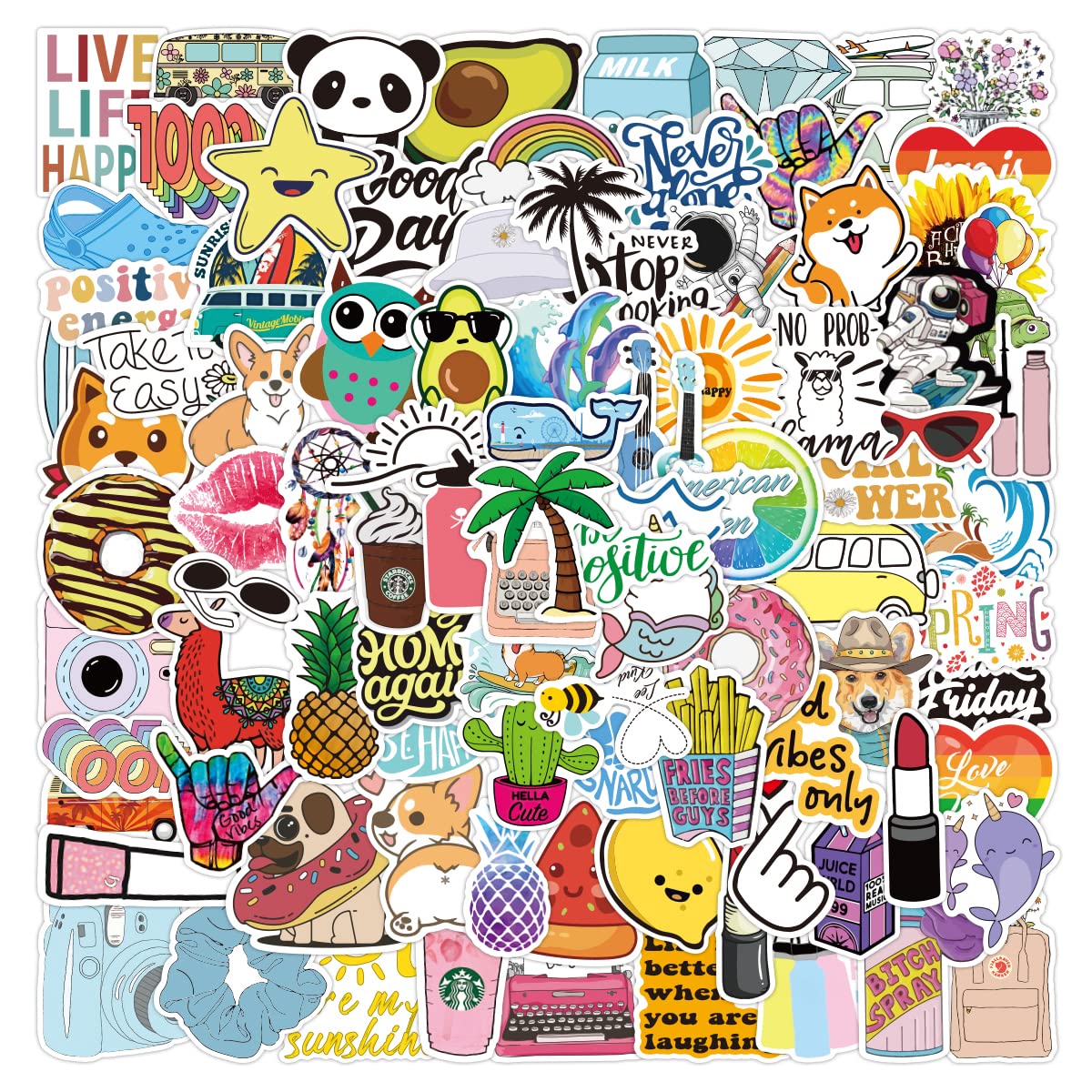 100Pcs Water Bottle Stickers For Kids Classroom Kids Stickers Bulkwaterproof Stickers For Water Bottle Fun Stickers Suitable For