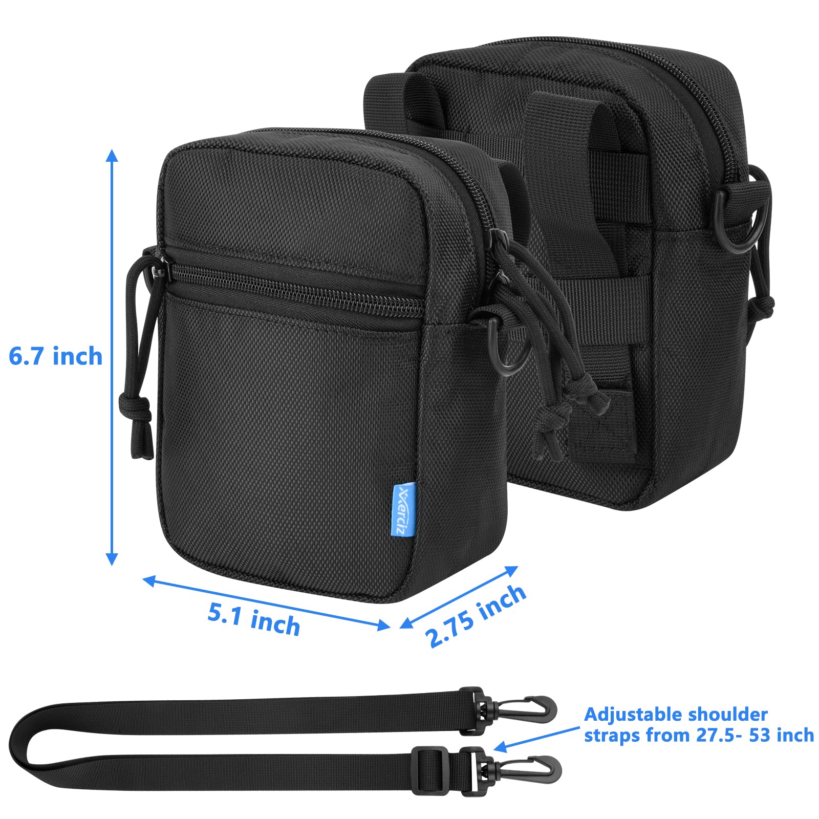 Xxerciz Protective Case For Fvtga Night Vision Goggles, Nylon Travel Bag For Night Vision Binoculars, Soft Linner And Shoulder S